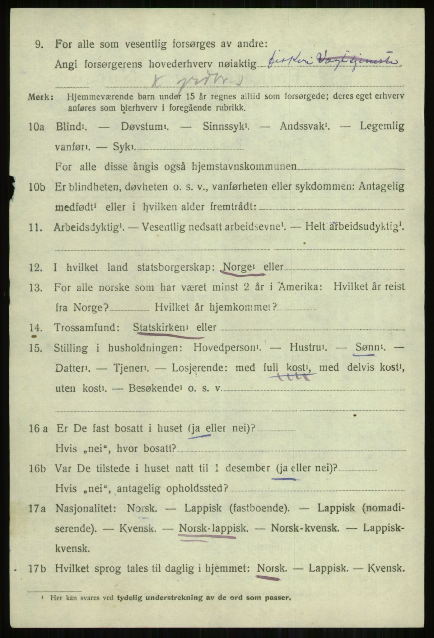 SATØ, 1920 census for Skjervøy, 1920, p. 3500