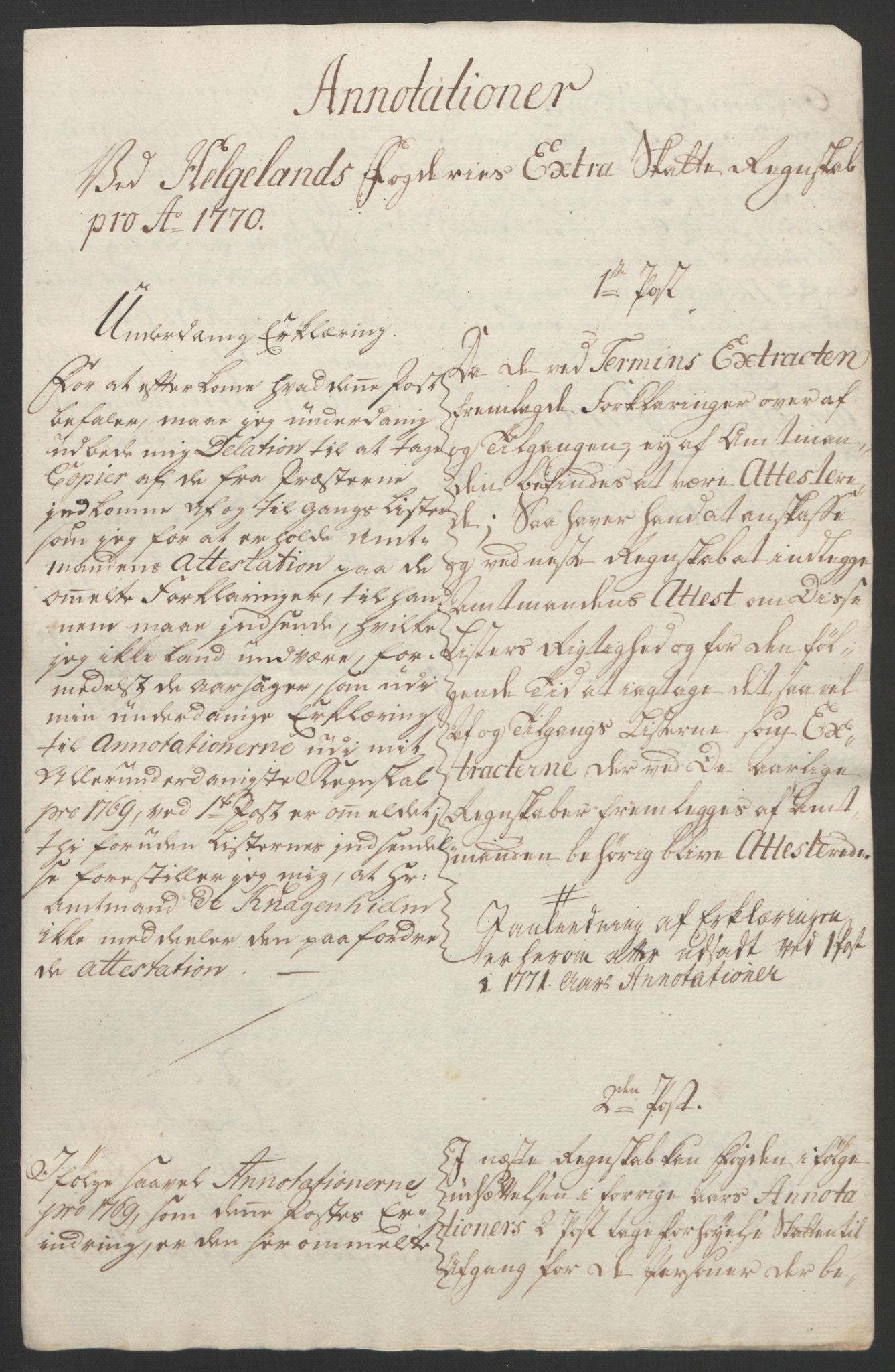 Rentekammeret inntil 1814, Reviderte regnskaper, Fogderegnskap, AV/RA-EA-4092/R65/L4573: Ekstraskatten Helgeland, 1762-1772, p. 372