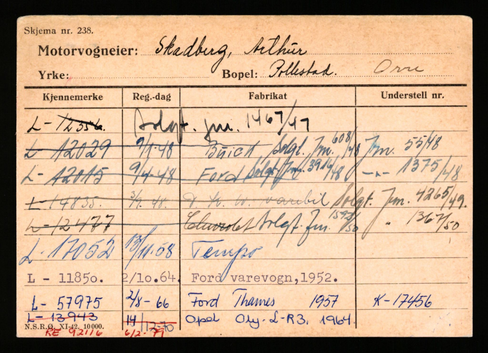 Stavanger trafikkstasjon, AV/SAST-A-101942/0/H/L0033: Scala - Skeibrok, 1930-1971, p. 2354