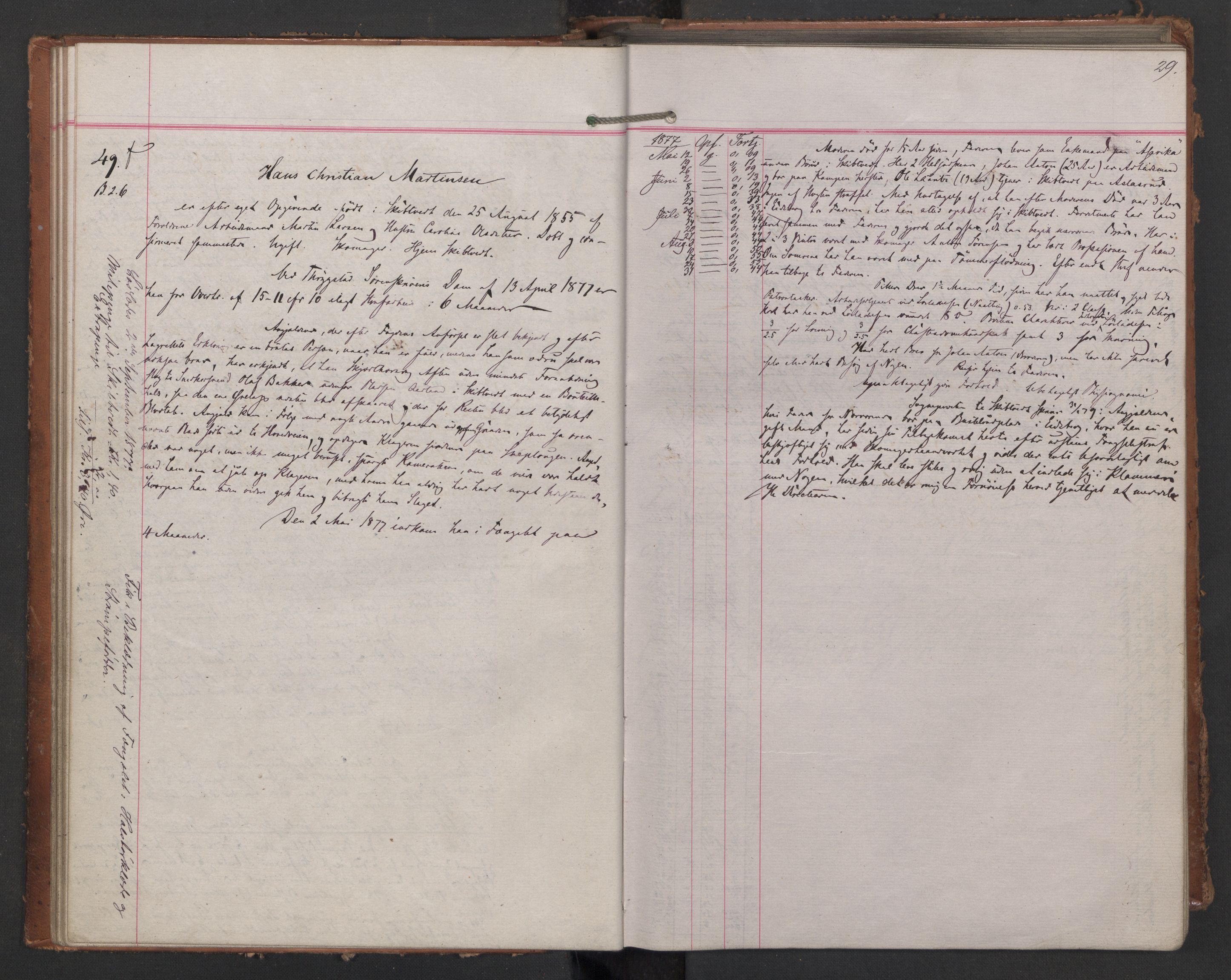 Botsfengslet, AV/RA-S-1539/D/Db/Dbb/L0017: 21f - 314f, 1877-1878, p. 29