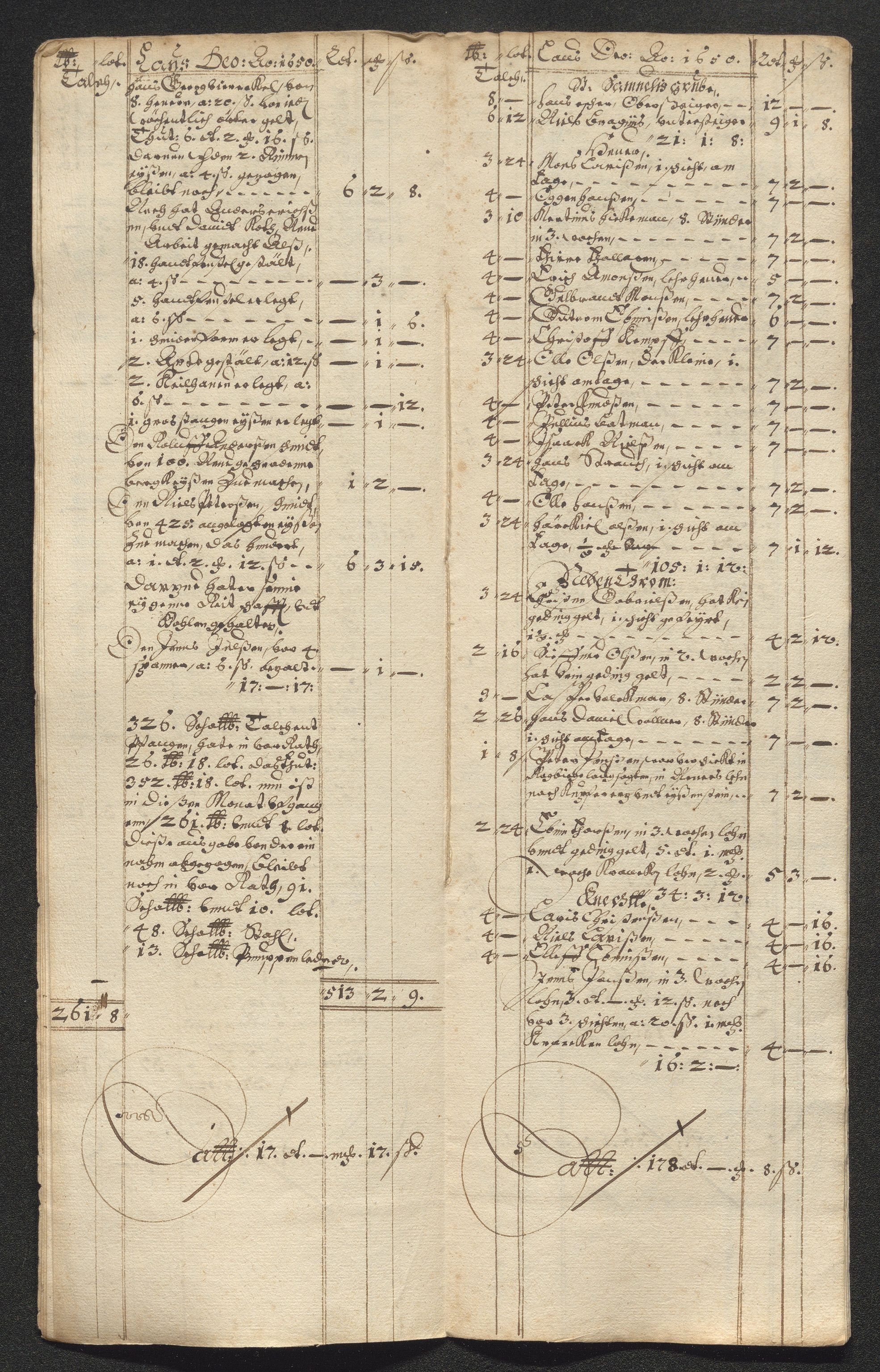 Kongsberg Sølvverk 1623-1816, SAKO/EA-3135/001/D/Dc/Dcd/L0024: Utgiftsregnskap for gruver m.m. , 1650, p. 252