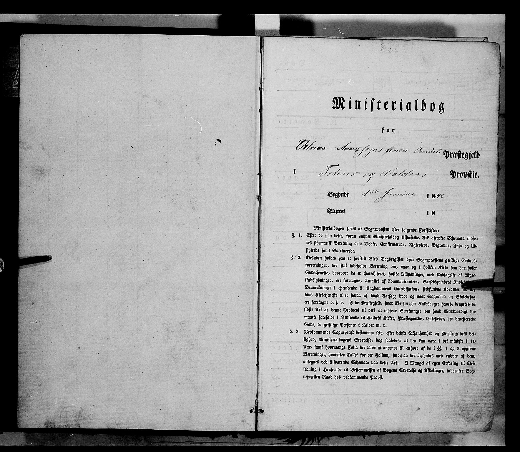 Nord-Aurdal prestekontor, SAH/PREST-132/H/Ha/Haa/L0006: Parish register (official) no. 6, 1842-1863