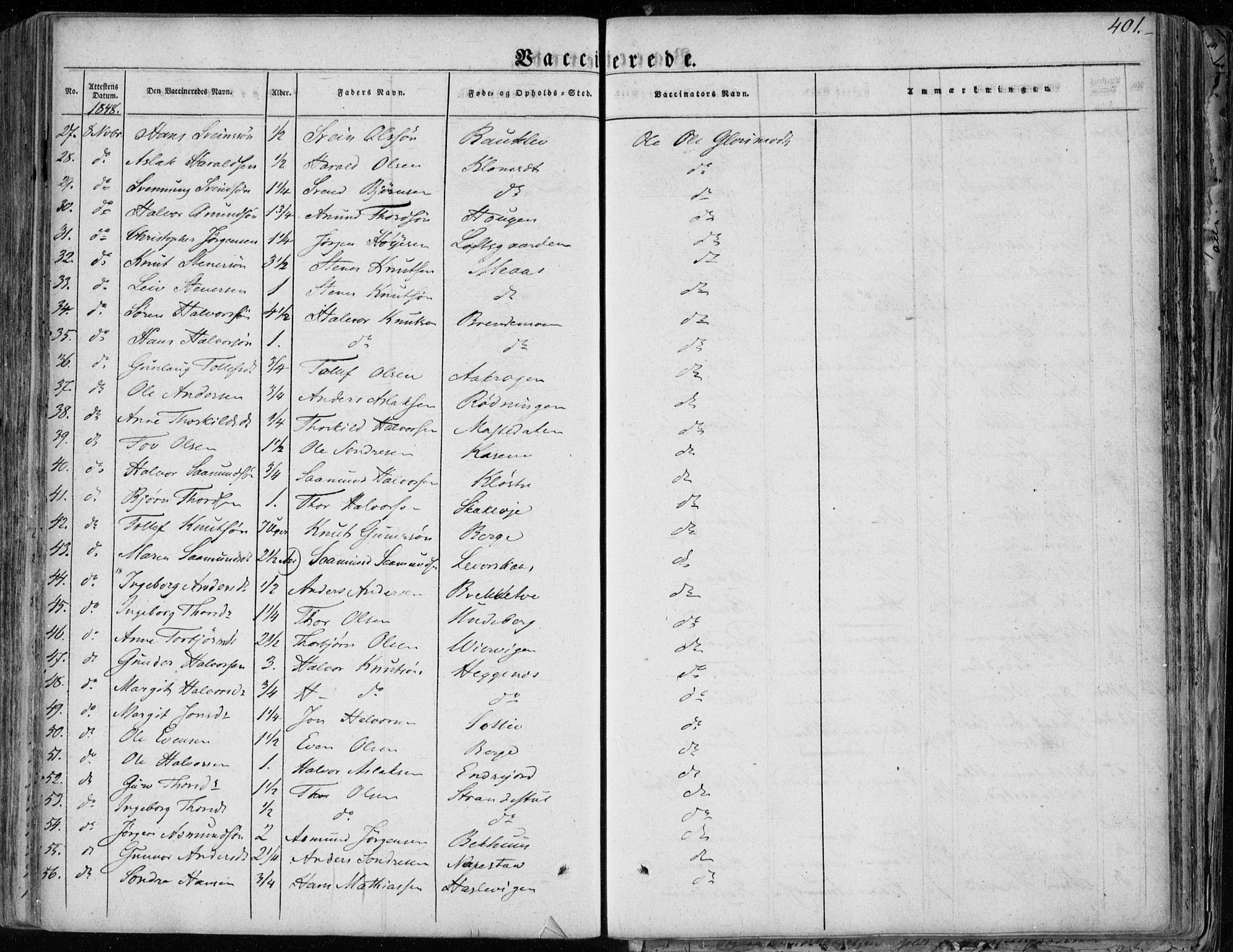 Seljord kirkebøker, SAKO/A-20/F/Fa/L0011: Parish register (official) no. I 11, 1831-1849, p. 401