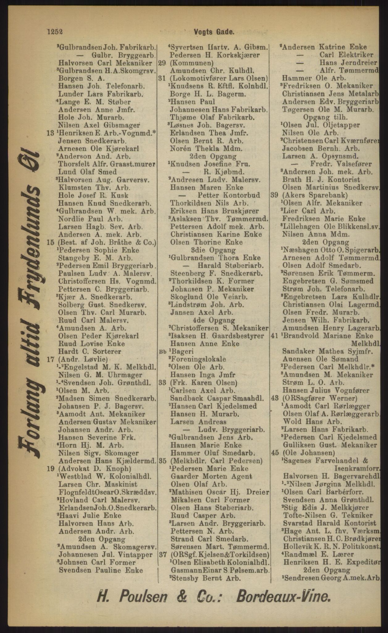 Kristiania/Oslo adressebok, PUBL/-, 1903, p. 1252