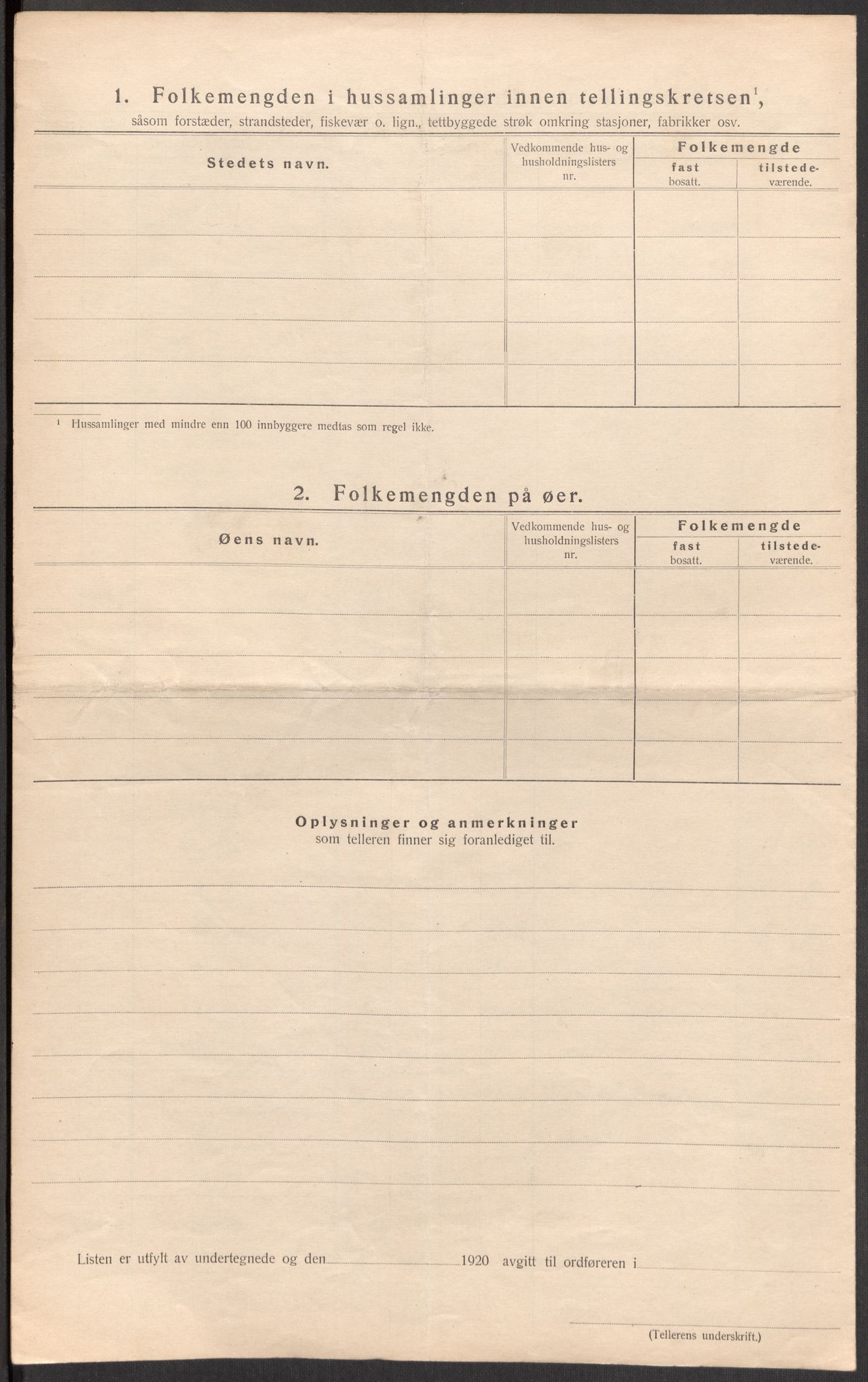 SAST, 1920 census for Forsand, 1920, p. 34