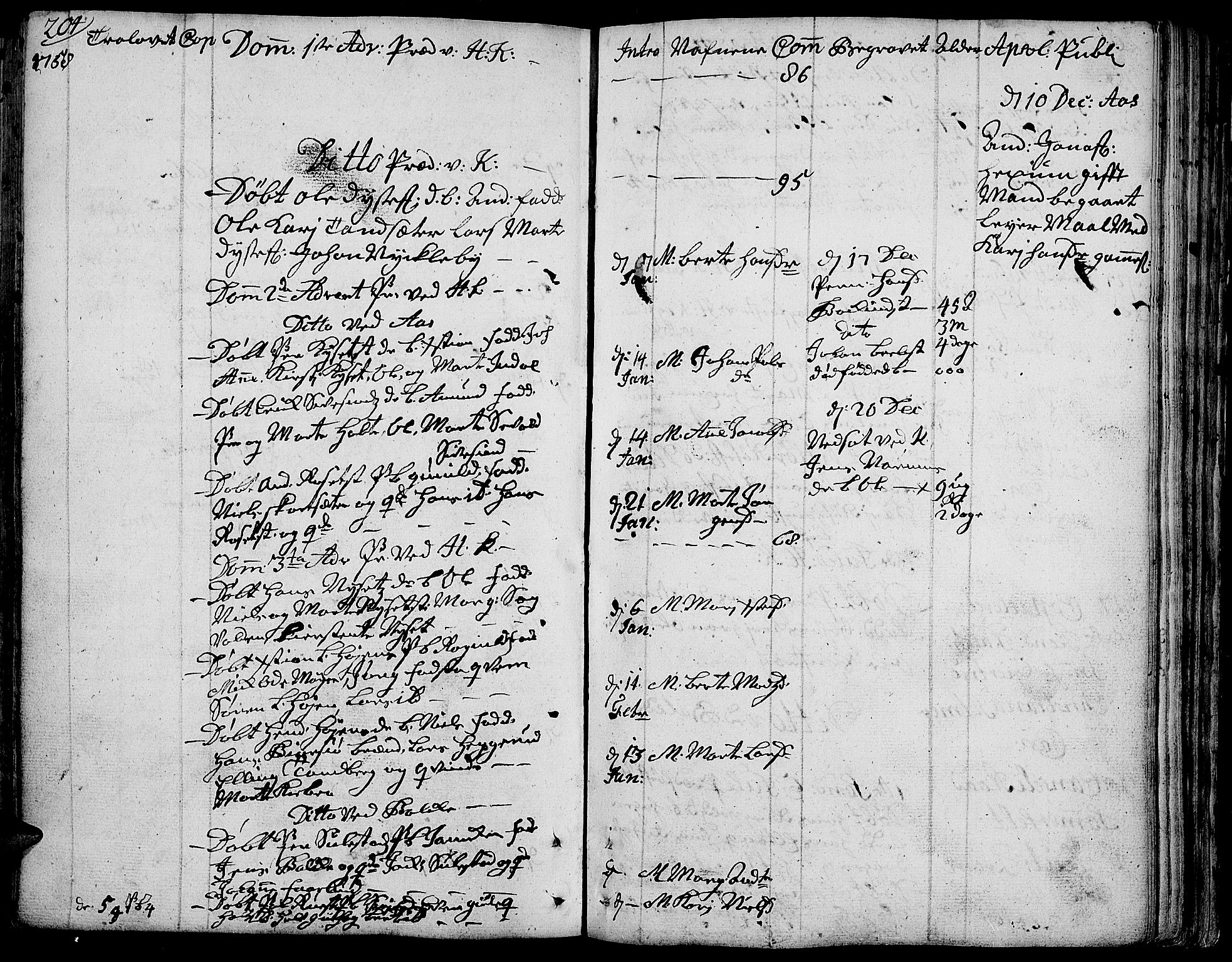 Toten prestekontor, SAH/PREST-102/H/Ha/Haa/L0004: Parish register (official) no. 4, 1751-1761, p. 204