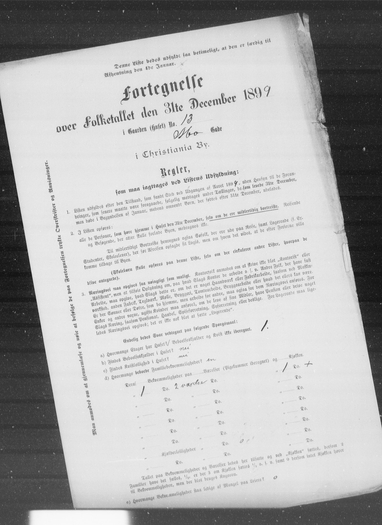 OBA, Municipal Census 1899 for Kristiania, 1899, p. 8520