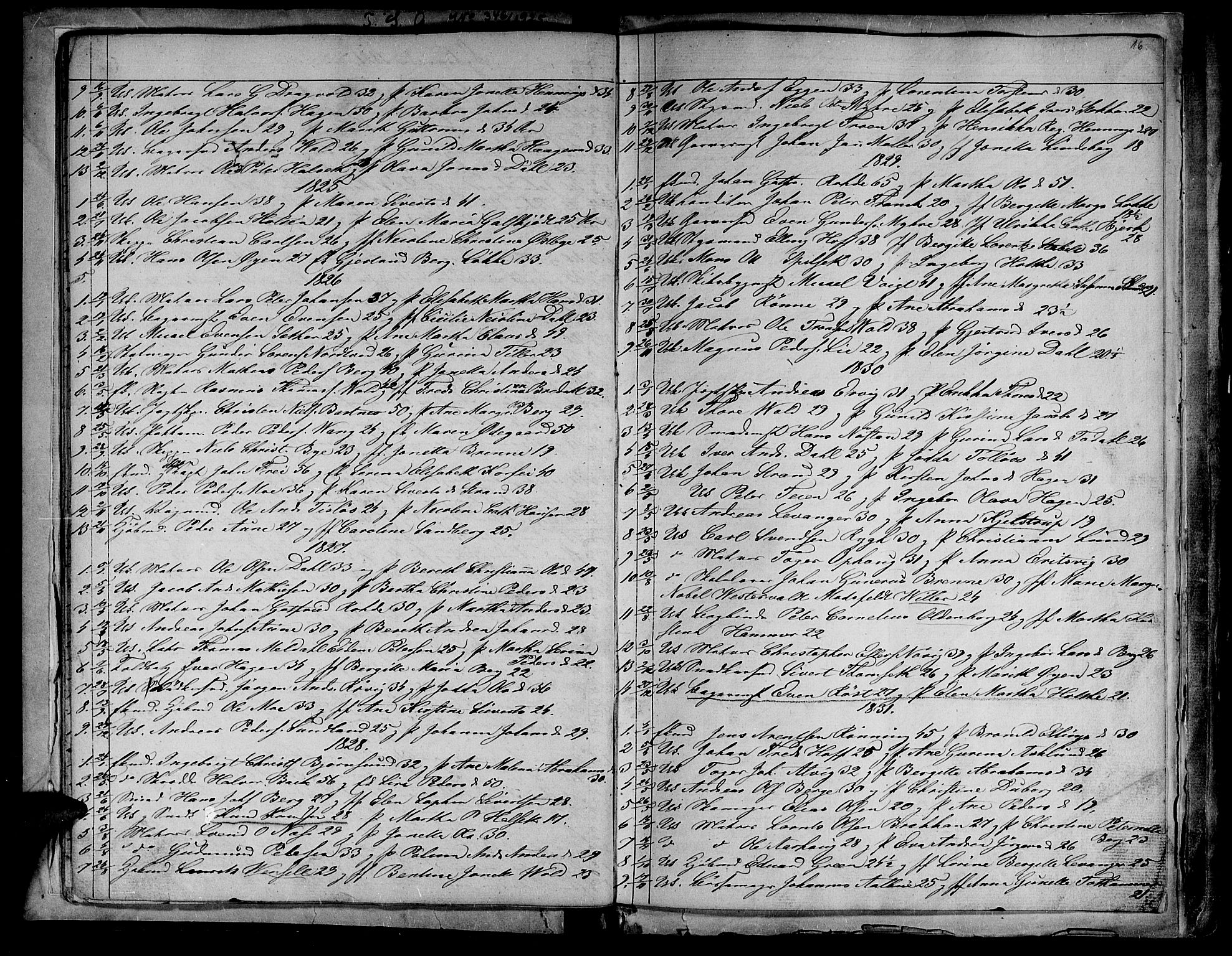 Ministerialprotokoller, klokkerbøker og fødselsregistre - Sør-Trøndelag, SAT/A-1456/604/L0182: Parish register (official) no. 604A03, 1818-1850, p. 16