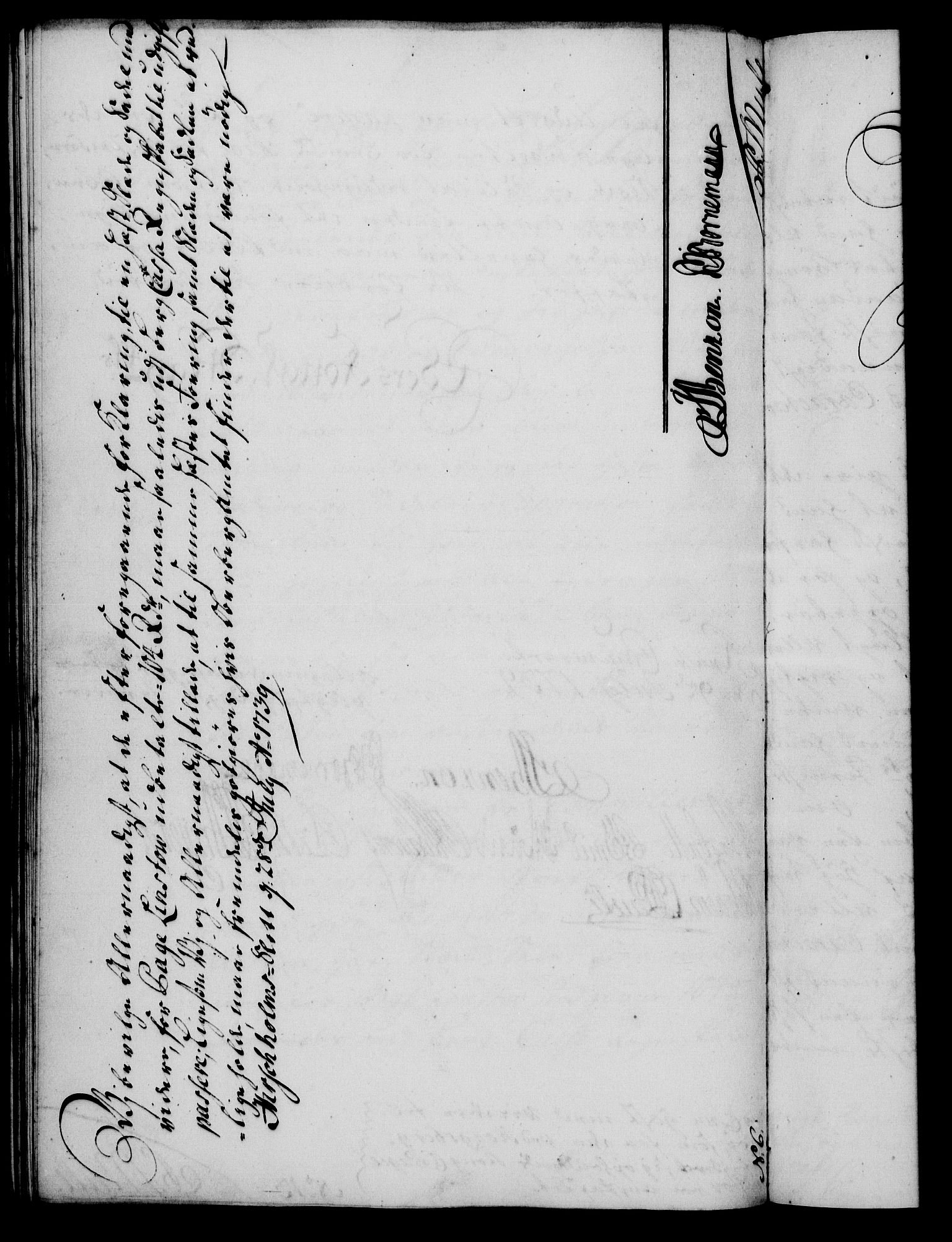 Rentekammeret, Kammerkanselliet, RA/EA-3111/G/Gf/Gfa/L0022: Norsk relasjons- og resolusjonsprotokoll (merket RK 52.22), 1739, p. 563