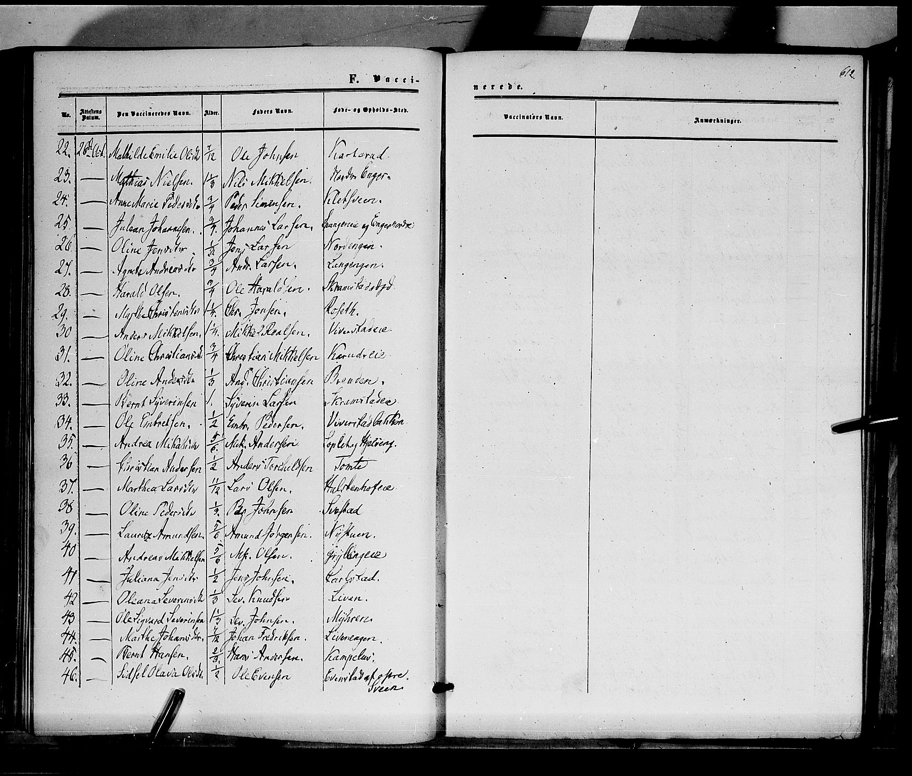 Løten prestekontor, AV/SAH-PREST-022/K/Ka/L0008: Parish register (official) no. 8, 1860-1877, p. 612