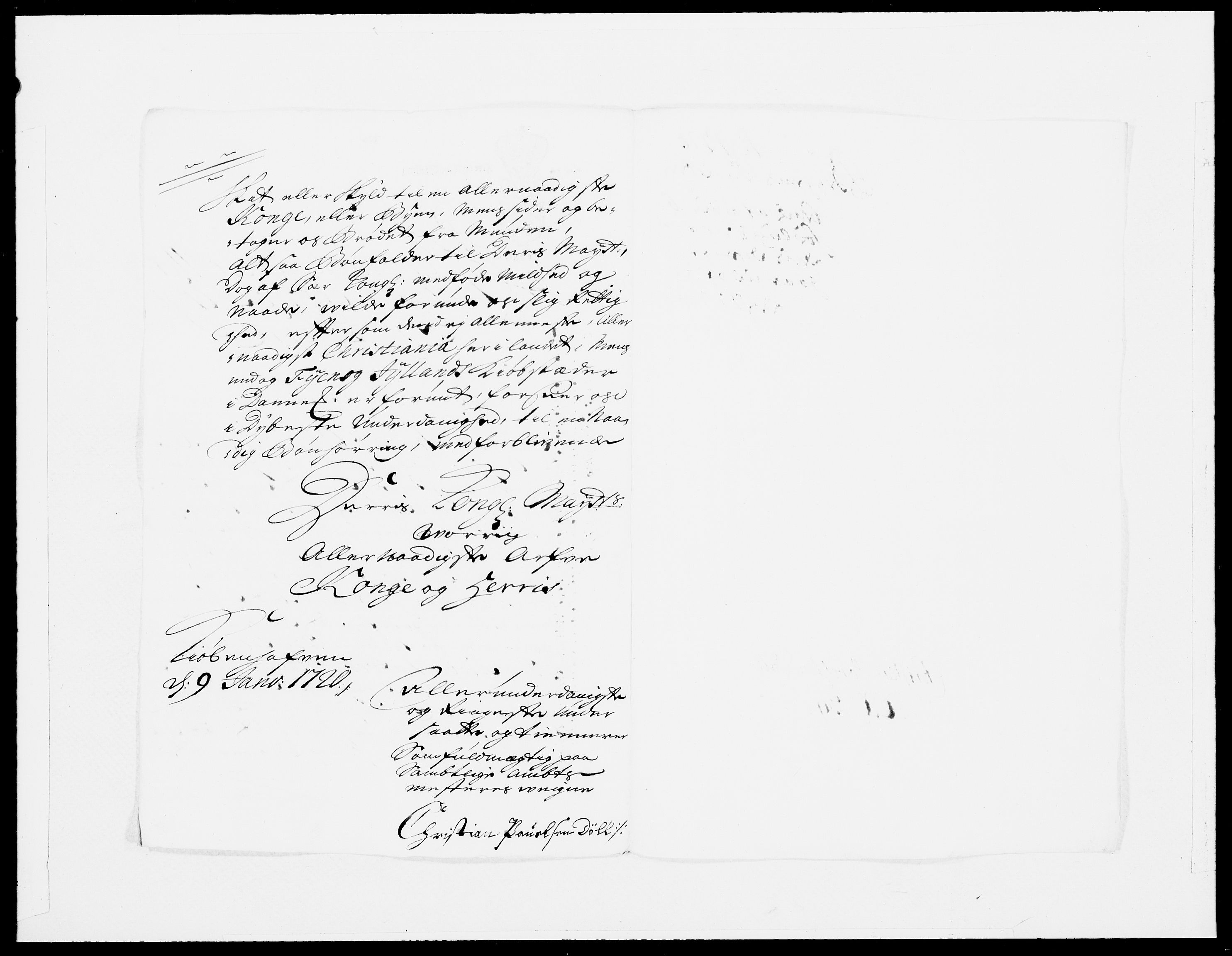 Danske Kanselli 1572-1799, AV/RA-EA-3023/F/Fc/Fcc/Fcca/L0086: Norske innlegg 1572-1799, 1720, p. 532