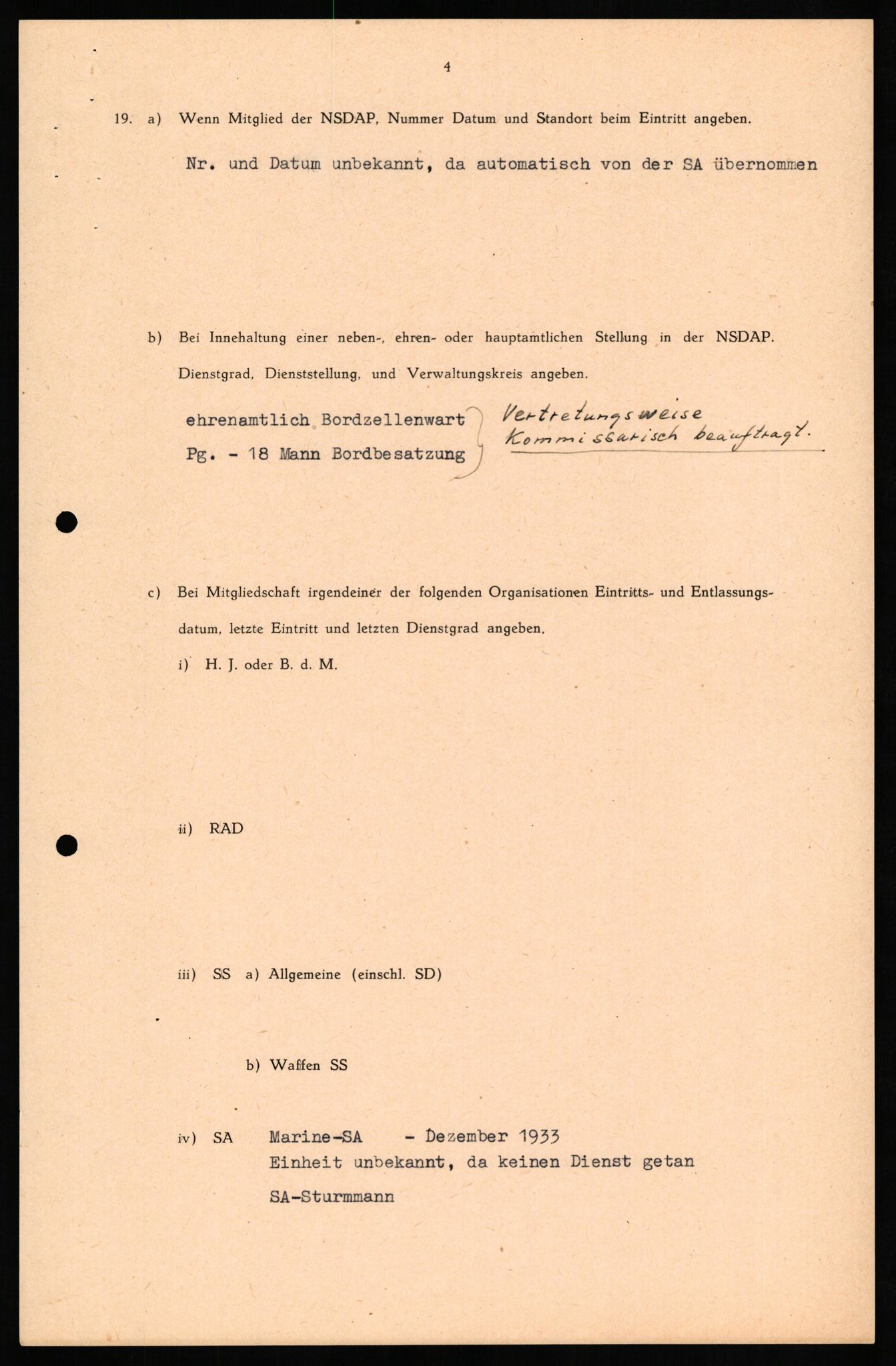 Forsvaret, Forsvarets overkommando II, AV/RA-RAFA-3915/D/Db/L0016: CI Questionaires. Tyske okkupasjonsstyrker i Norge. Tyskere., 1945-1946, p. 839