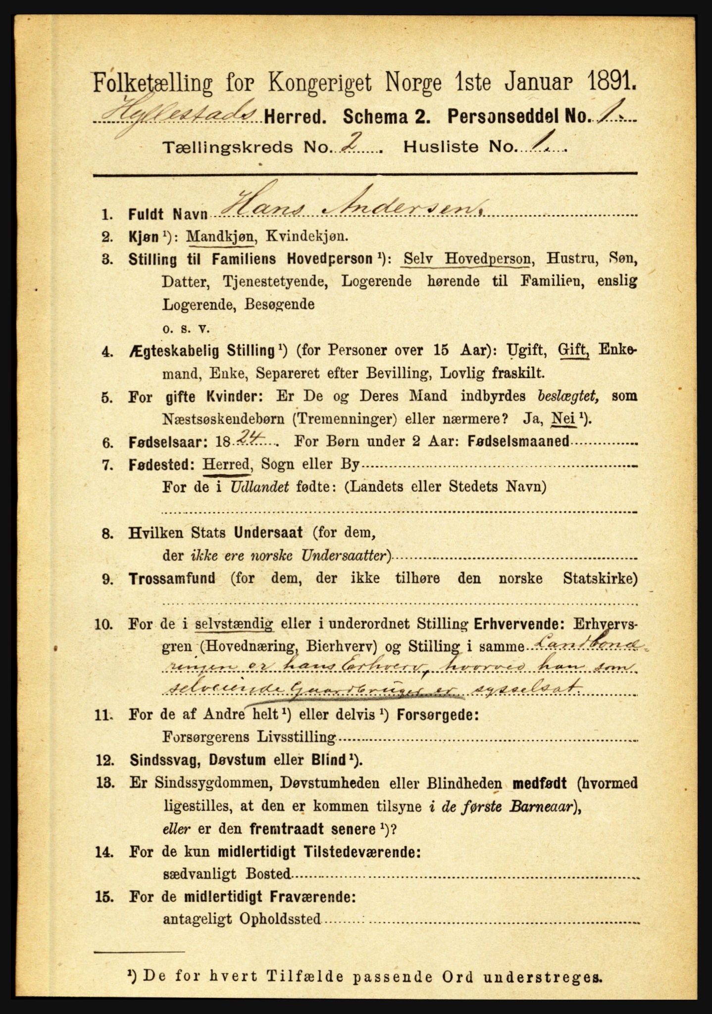 RA, 1891 census for 1413 Hyllestad, 1891, p. 150