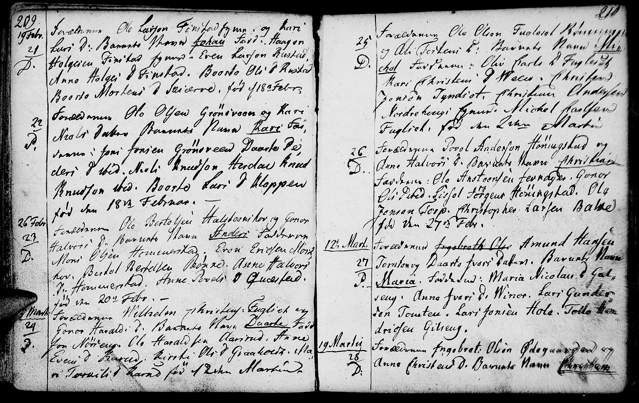 Løten prestekontor, AV/SAH-PREST-022/K/Ka/L0003: Parish register (official) no. 3, 1773-1800, p. 209-210