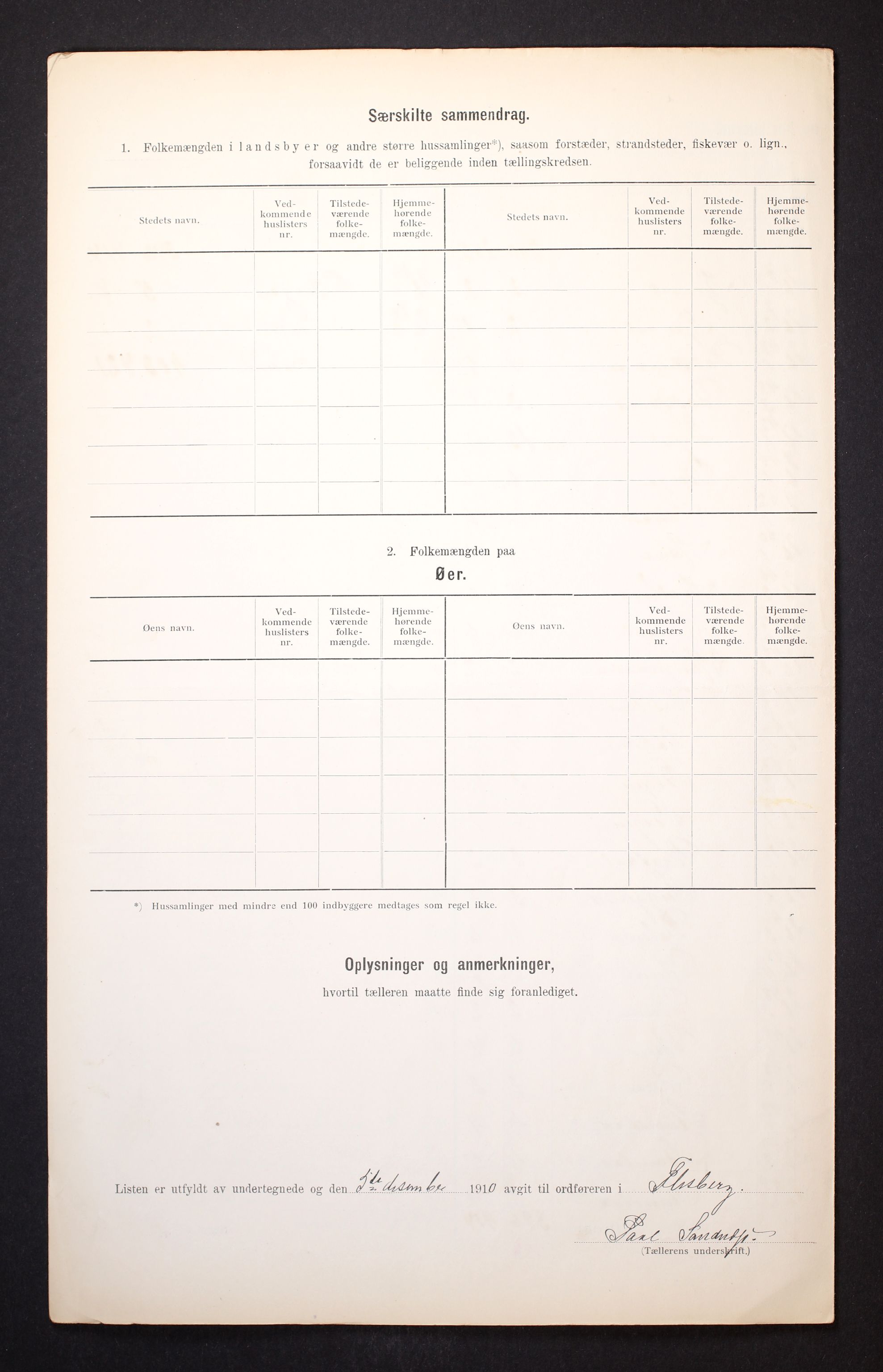 RA, 1910 census for Flesberg, 1910, p. 27