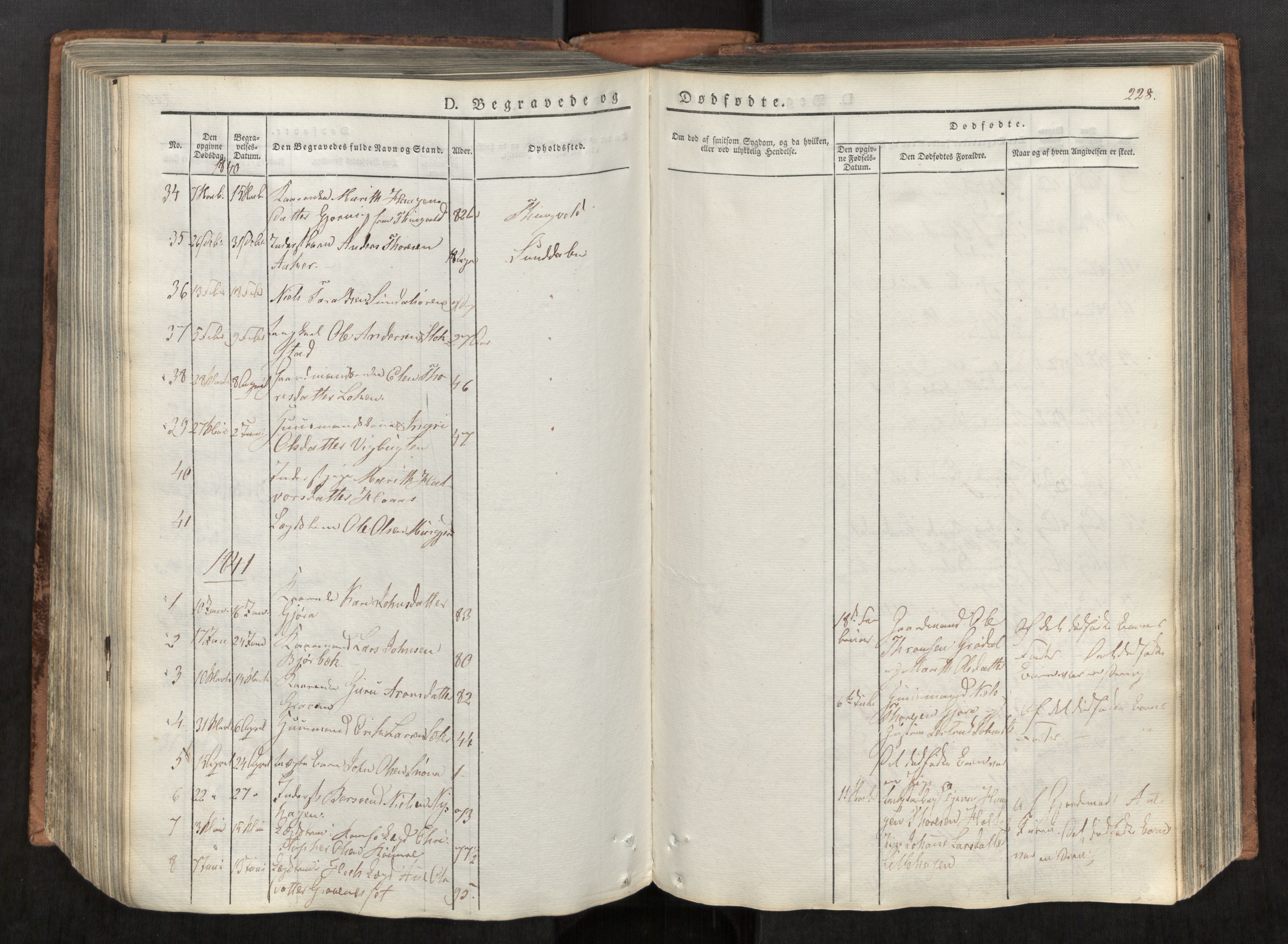 Ministerialprotokoller, klokkerbøker og fødselsregistre - Møre og Romsdal, AV/SAT-A-1454/590/L1012: Parish register (official) no. 590A04, 1832-1846, p. 228