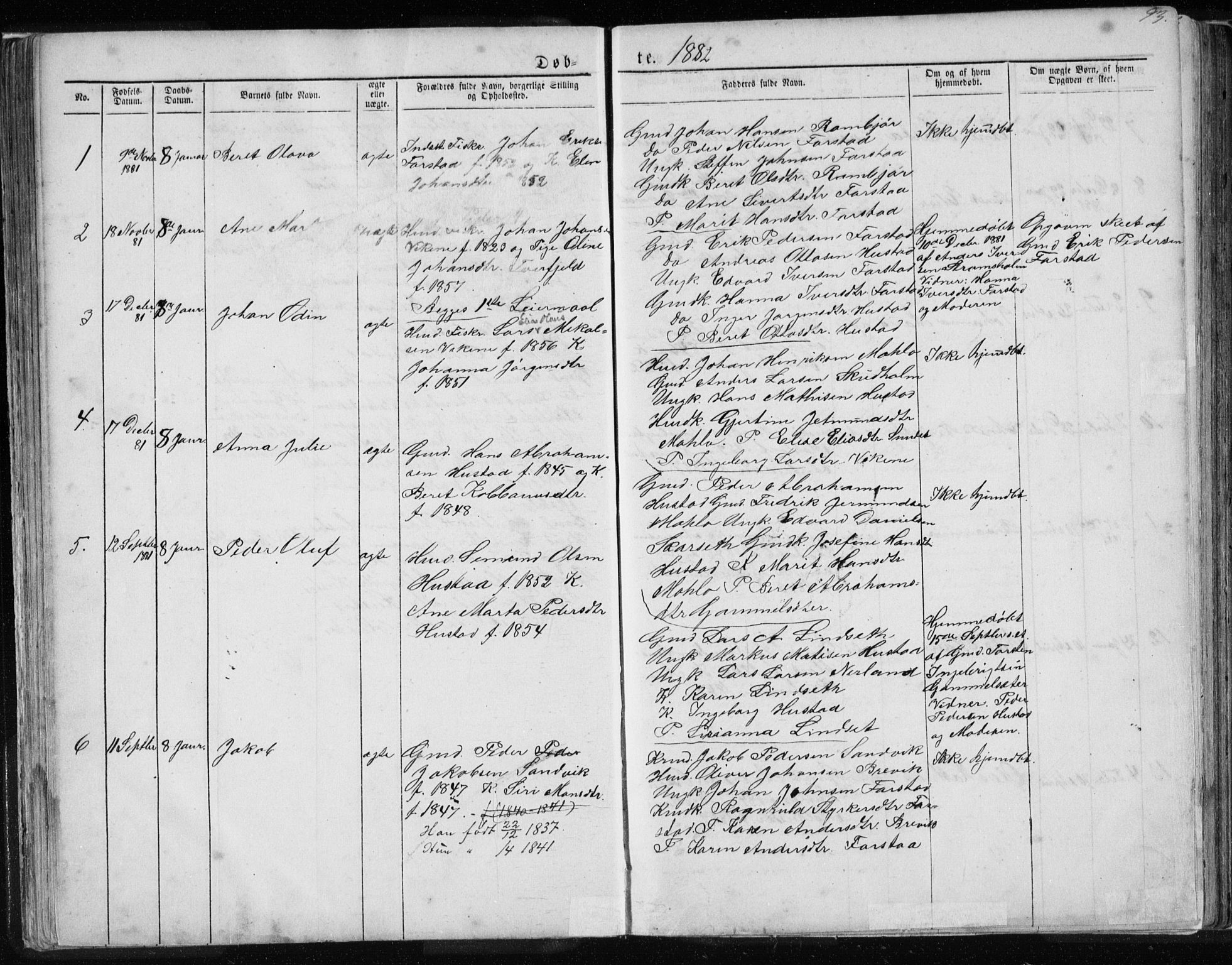 Ministerialprotokoller, klokkerbøker og fødselsregistre - Møre og Romsdal, AV/SAT-A-1454/567/L0782: Parish register (copy) no. 567C02, 1867-1886, p. 93