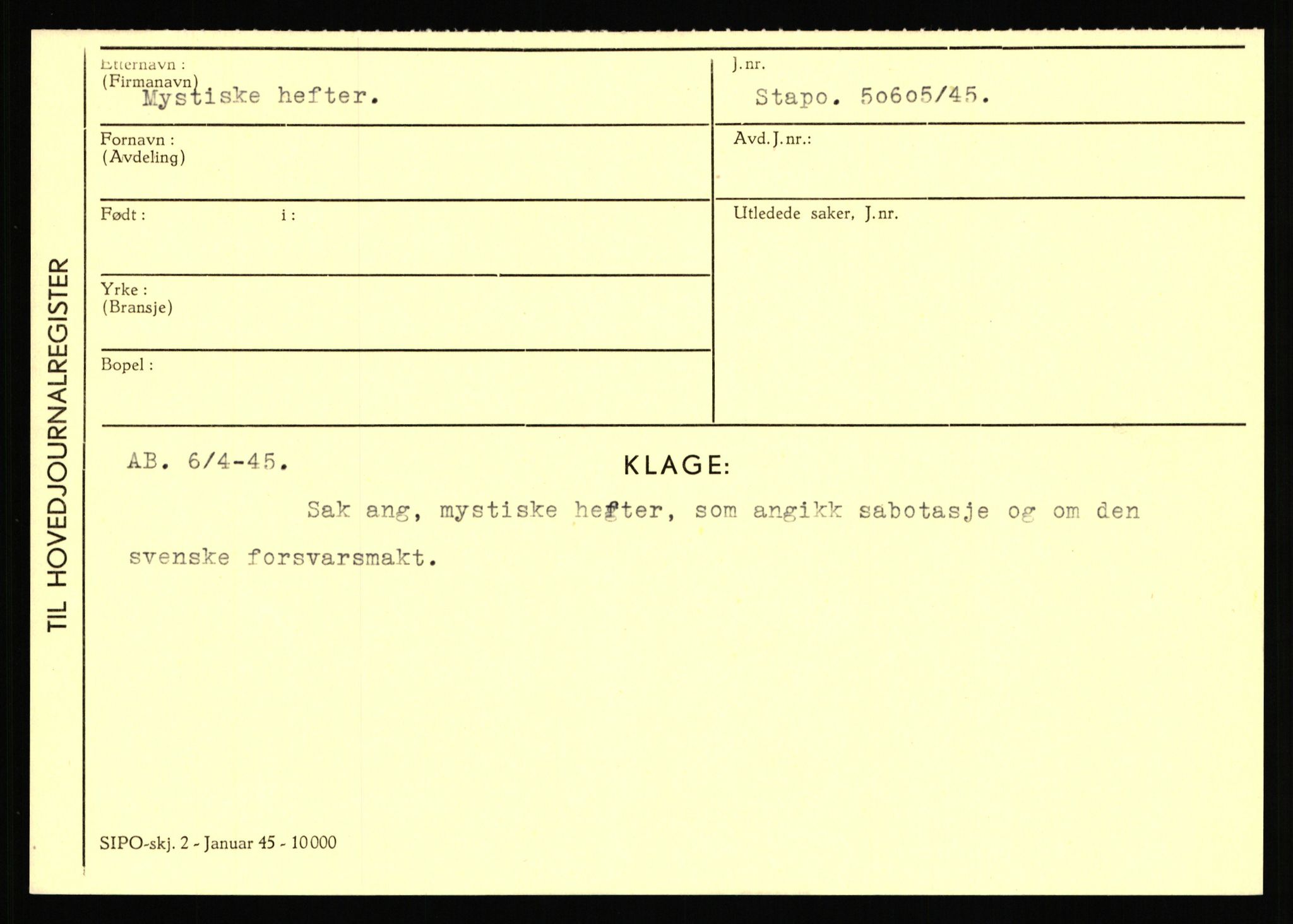 Statspolitiet - Hovedkontoret / Osloavdelingen, AV/RA-S-1329/C/Ca/L0011: Molberg - Nøstvold, 1943-1945, p. 857