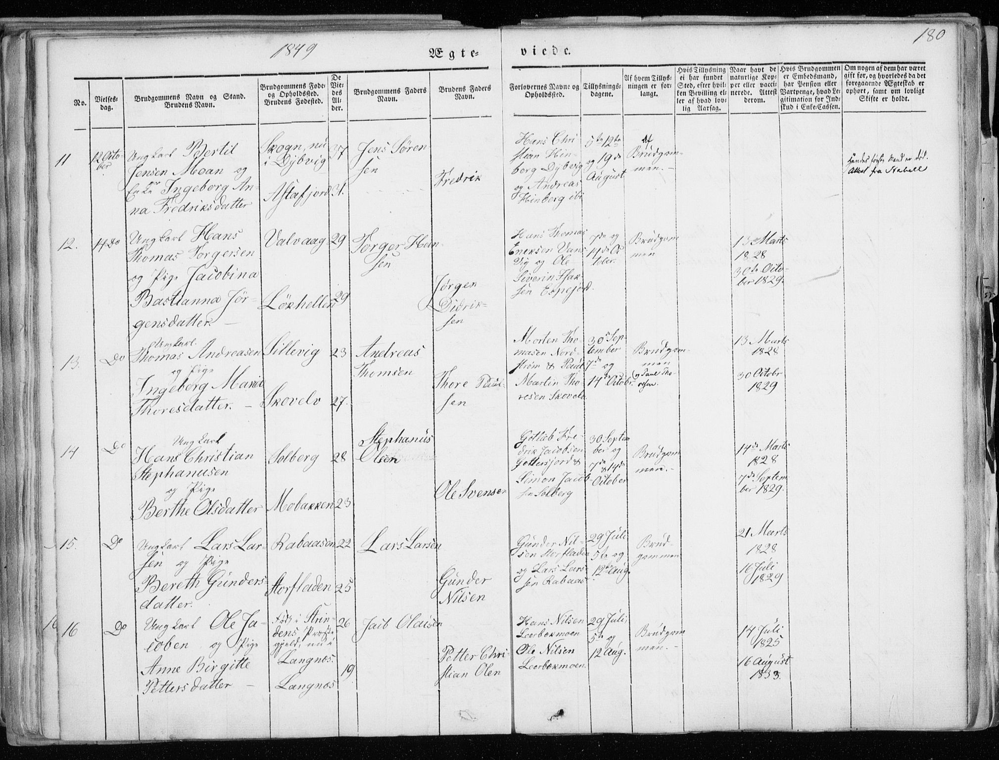 Tranøy sokneprestkontor, AV/SATØ-S-1313/I/Ia/Iaa/L0006kirke: Parish register (official) no. 6, 1844-1855, p. 180