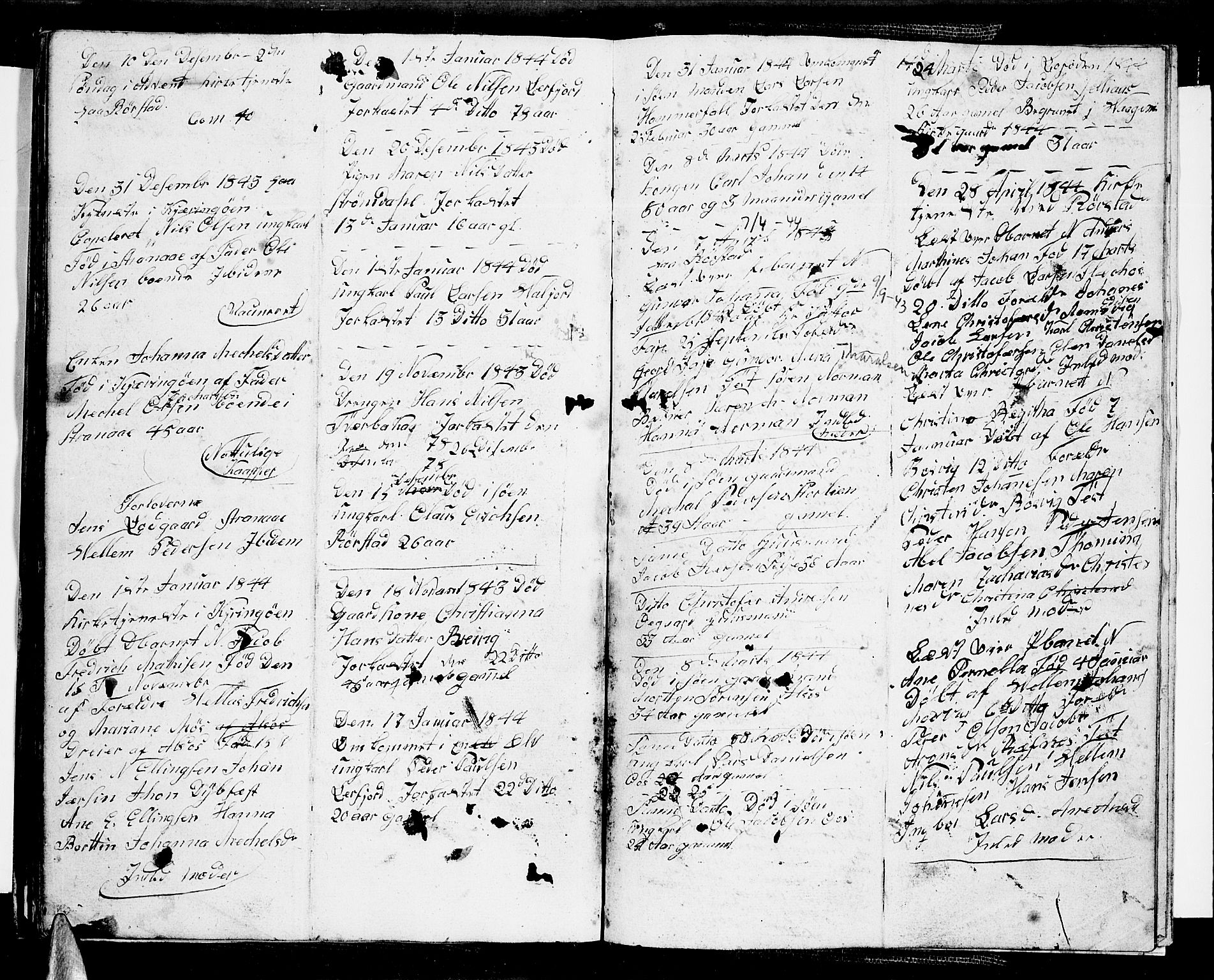 Ministerialprotokoller, klokkerbøker og fødselsregistre - Nordland, SAT/A-1459/853/L0774: Parish register (copy) no. 853C02, 1836-1845