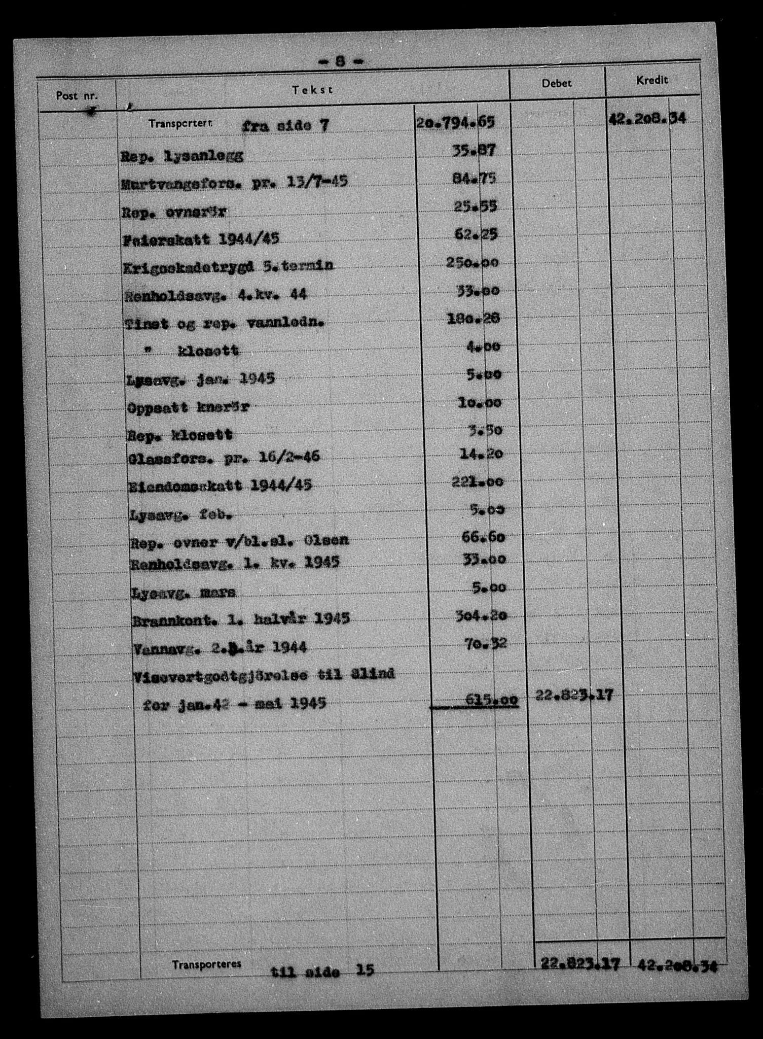 Justisdepartementet, Tilbakeføringskontoret for inndratte formuer, AV/RA-S-1564/H/Hc/Hca/L0902: --, 1945-1947, p. 19