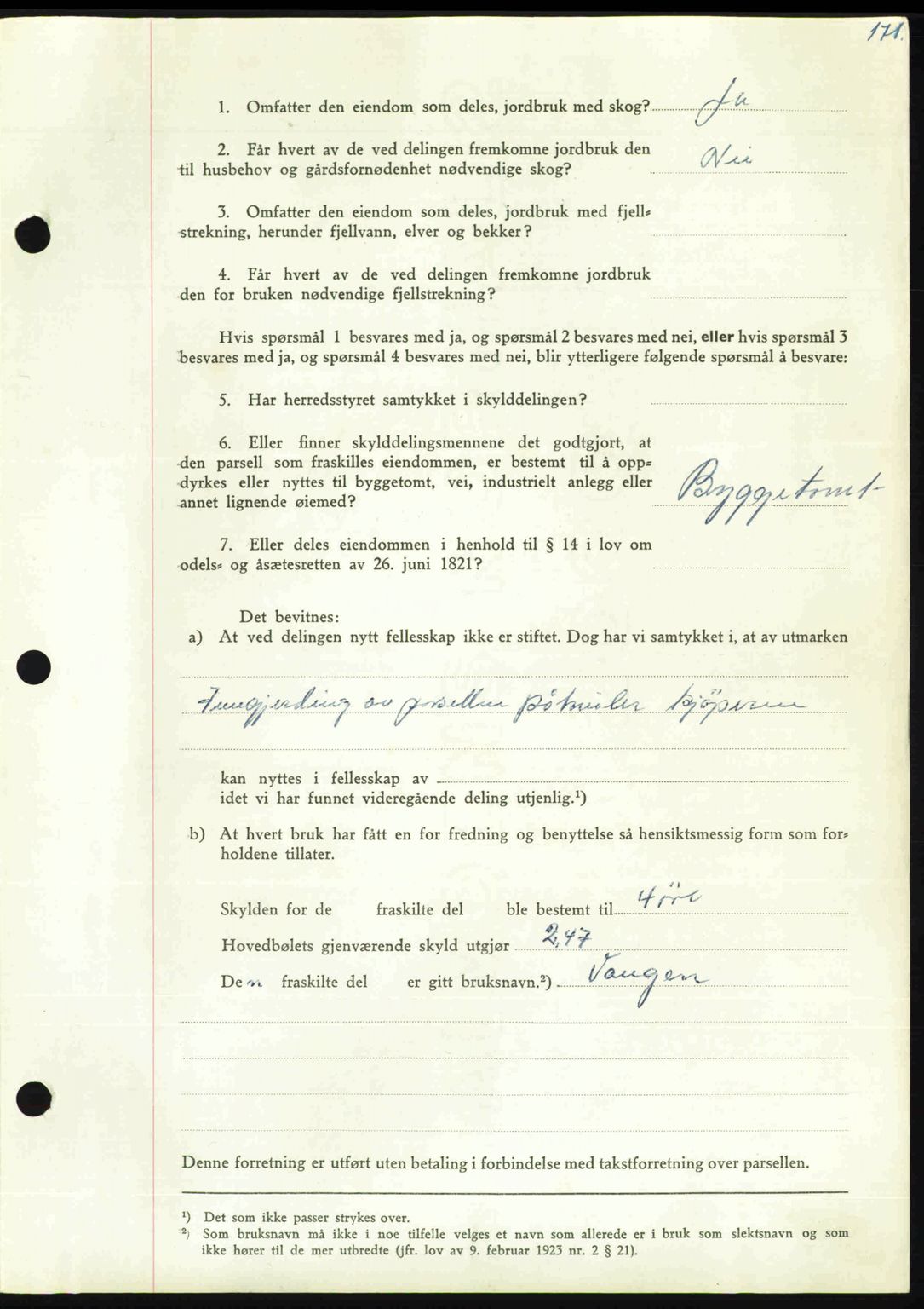 Nordmøre sorenskriveri, AV/SAT-A-4132/1/2/2Ca: Mortgage book no. A110, 1948-1949, Diary no: : 3495/1948