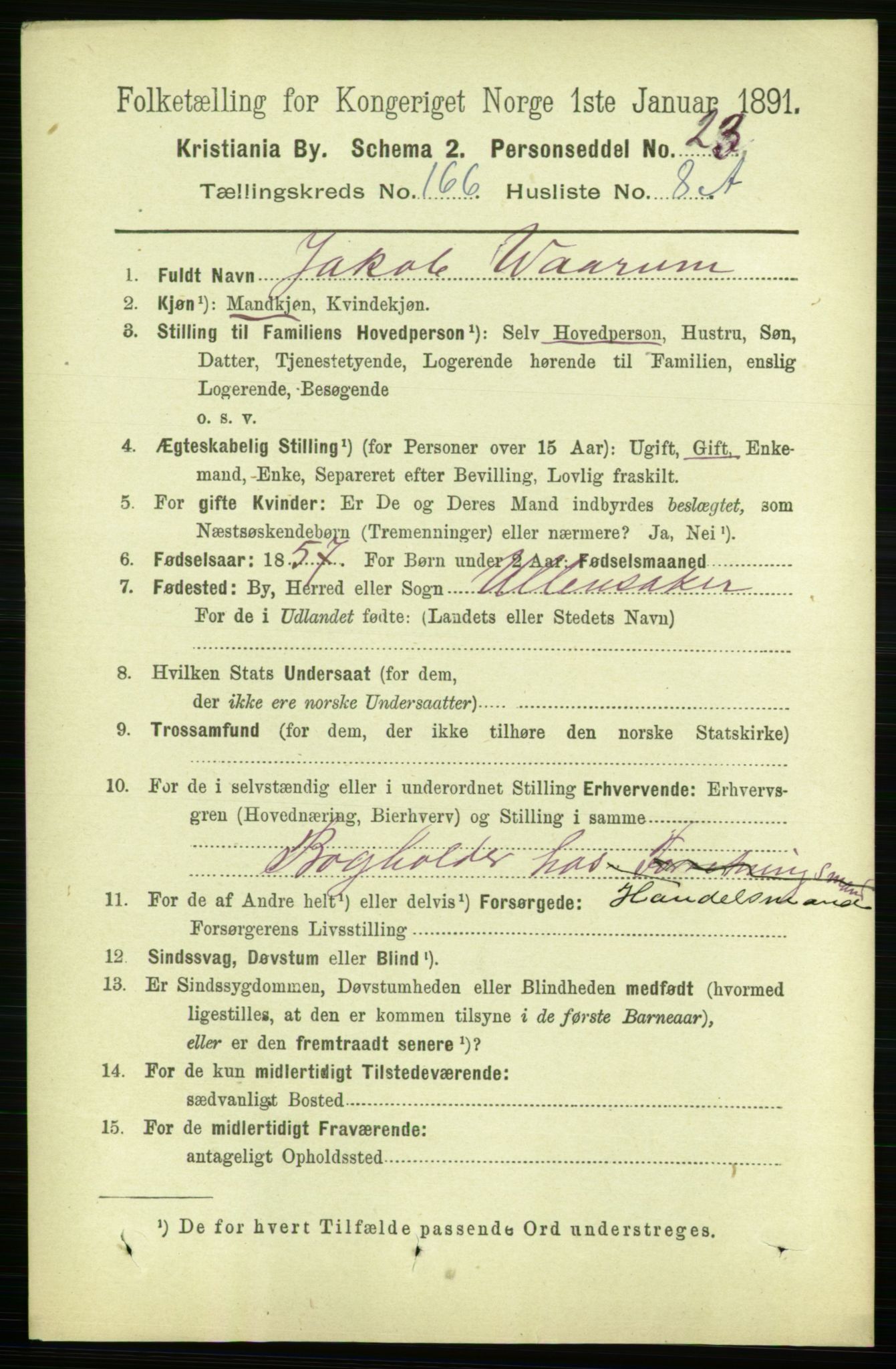 RA, 1891 census for 0301 Kristiania, 1891, p. 96842