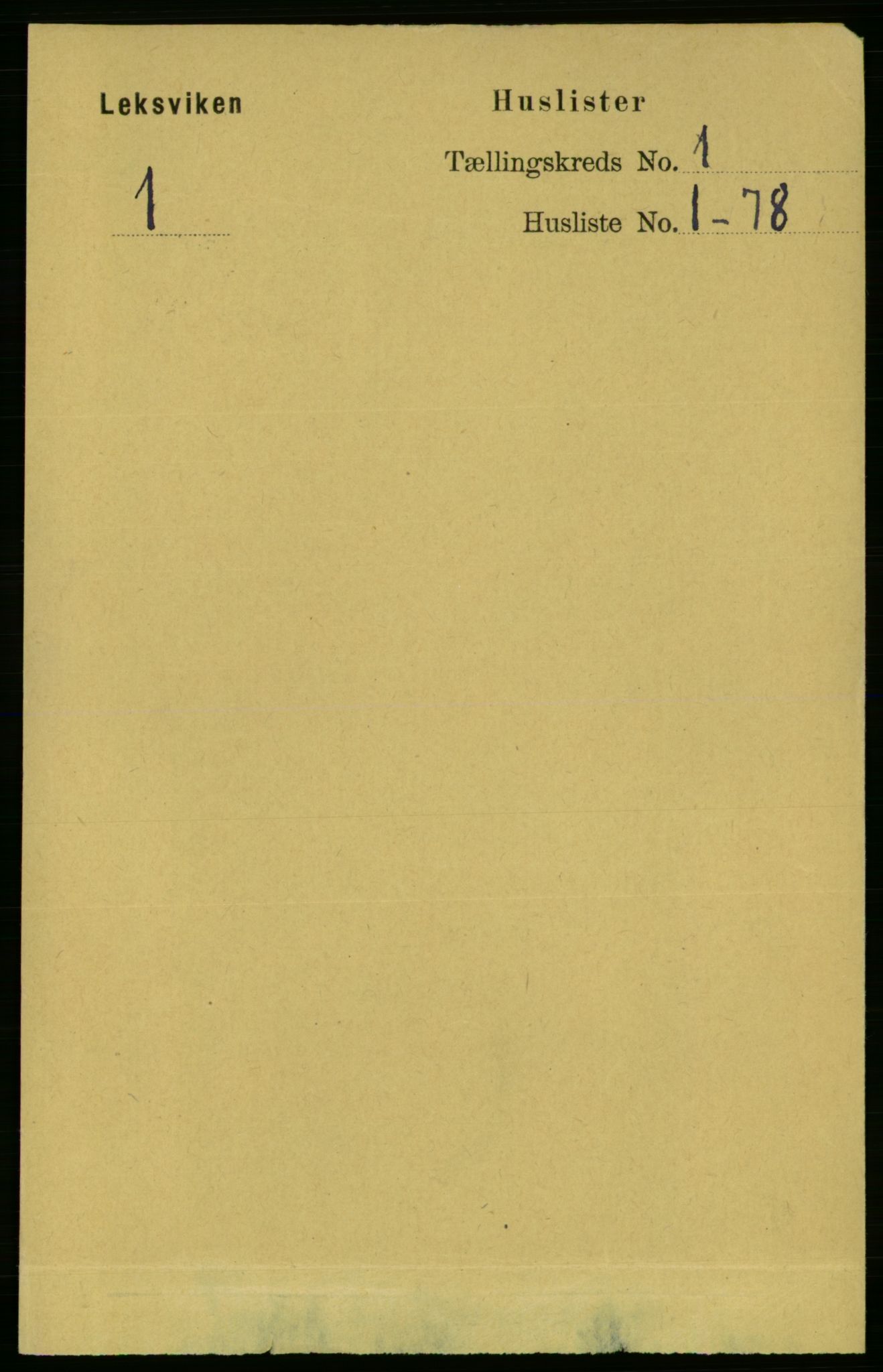 RA, 1891 census for 1718 Leksvik, 1891, p. 20