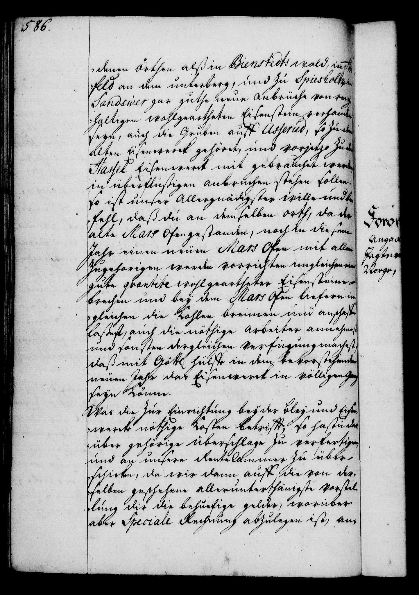 Rentekammeret, Kammerkanselliet, RA/EA-3111/G/Gg/Gga/L0003: Norsk ekspedisjonsprotokoll med register (merket RK 53.3), 1727-1734, p. 586