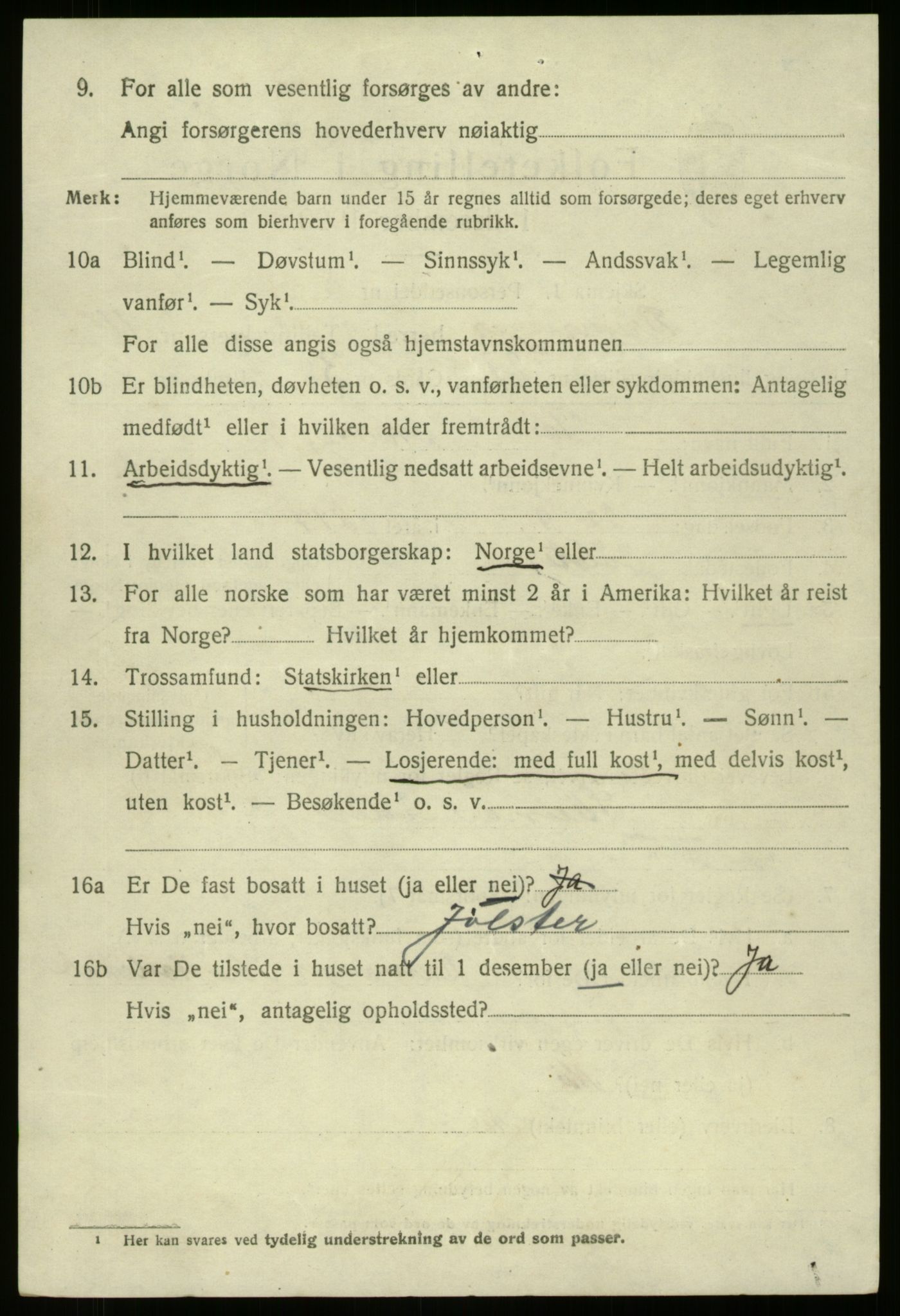 SAB, 1920 census for Bremanger, 1920, p. 6171