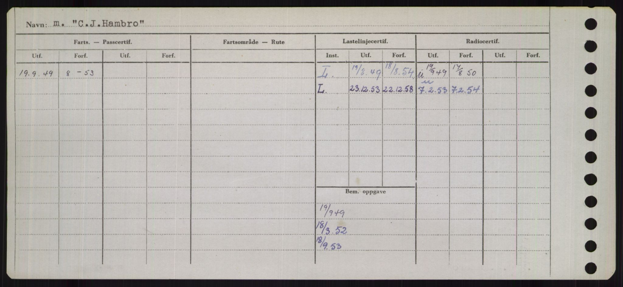 Sjøfartsdirektoratet med forløpere, Skipsmålingen, AV/RA-S-1627/H/Hb/L0001: Fartøy, A-D, p. 422