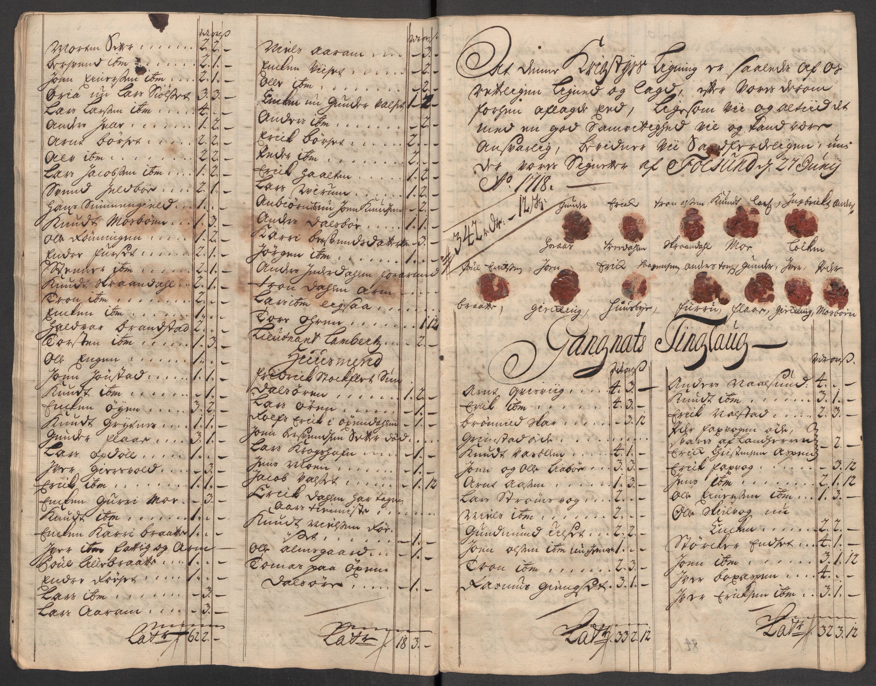 Rentekammeret inntil 1814, Reviderte regnskaper, Fogderegnskap, AV/RA-EA-4092/R56/L3751: Fogderegnskap Nordmøre, 1718, p. 133