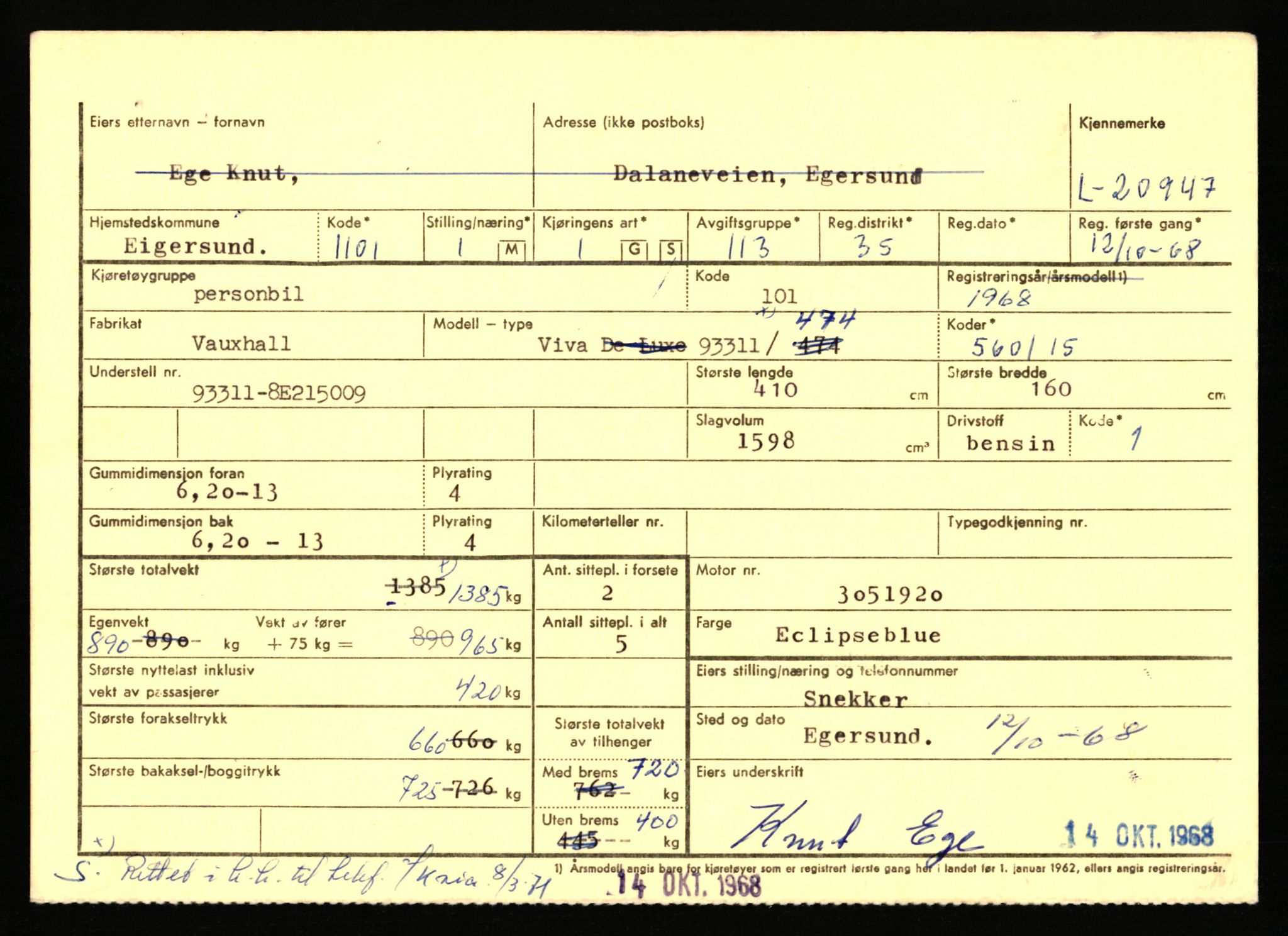 Stavanger trafikkstasjon, AV/SAST-A-101942/0/F/L0037: L-20500 - L-21499, 1930-1971, p. 1409