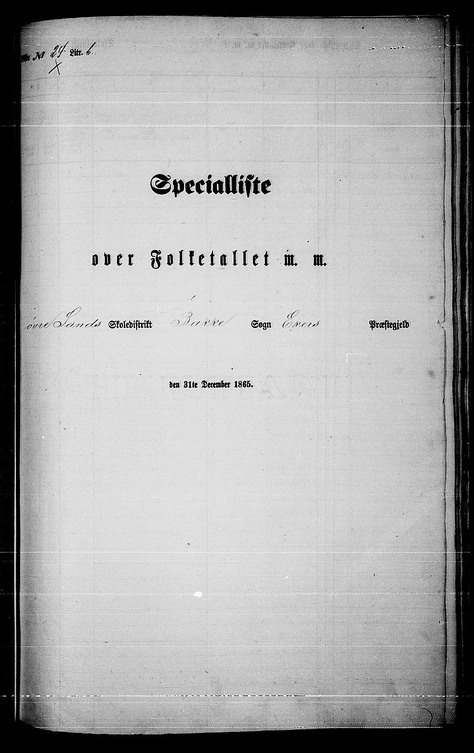 RA, 1865 census for Eiker, 1865, p. 465