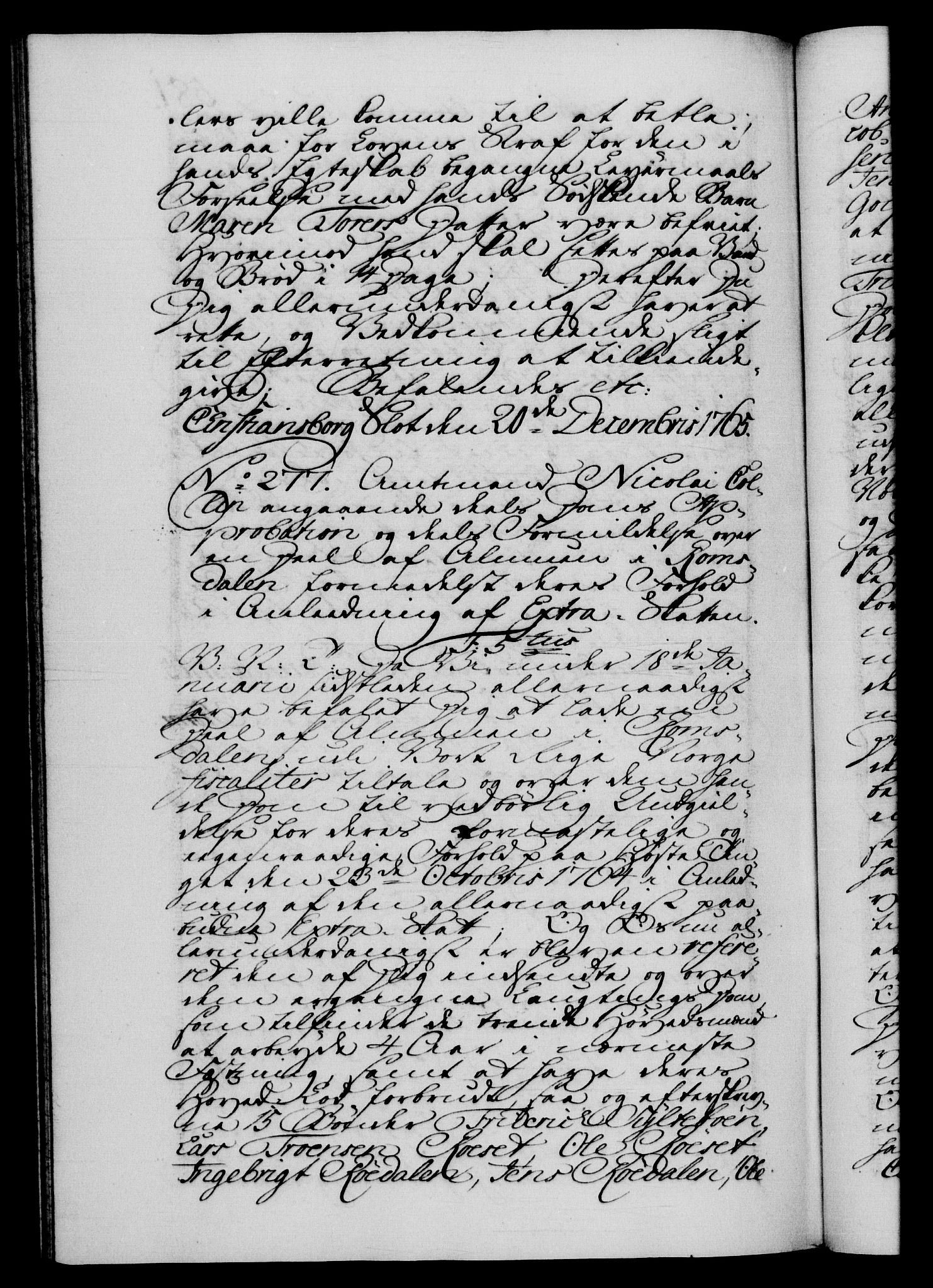 Danske Kanselli 1572-1799, AV/RA-EA-3023/F/Fc/Fca/Fcab/L0037: Norske tegnelser, 1762-1766, p. 581b