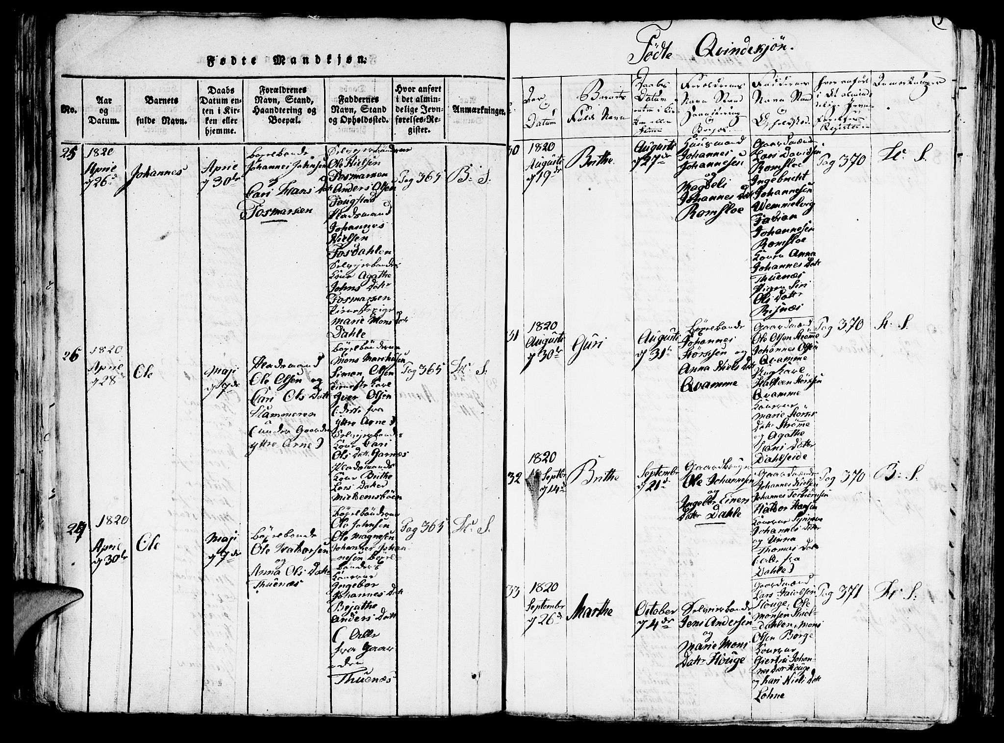 Haus sokneprestembete, AV/SAB-A-75601/H/Haa: Parish register (official) no. A 12, 1816-1821, p. 1