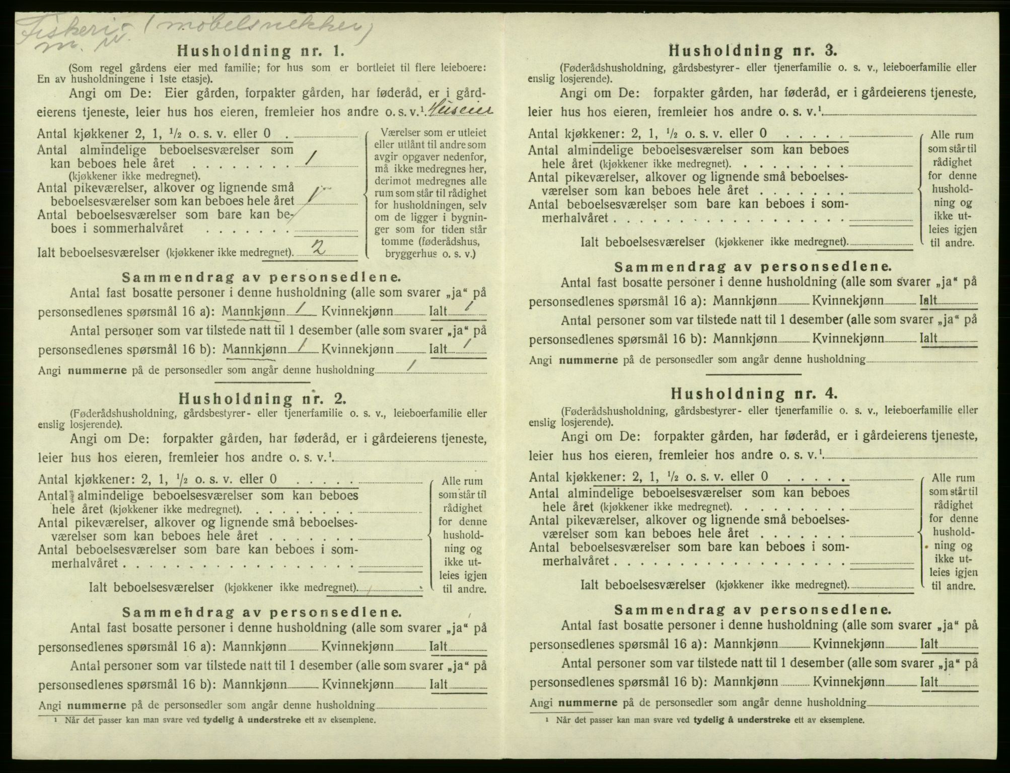SAB, 1920 census for Kvam, 1920, p. 637