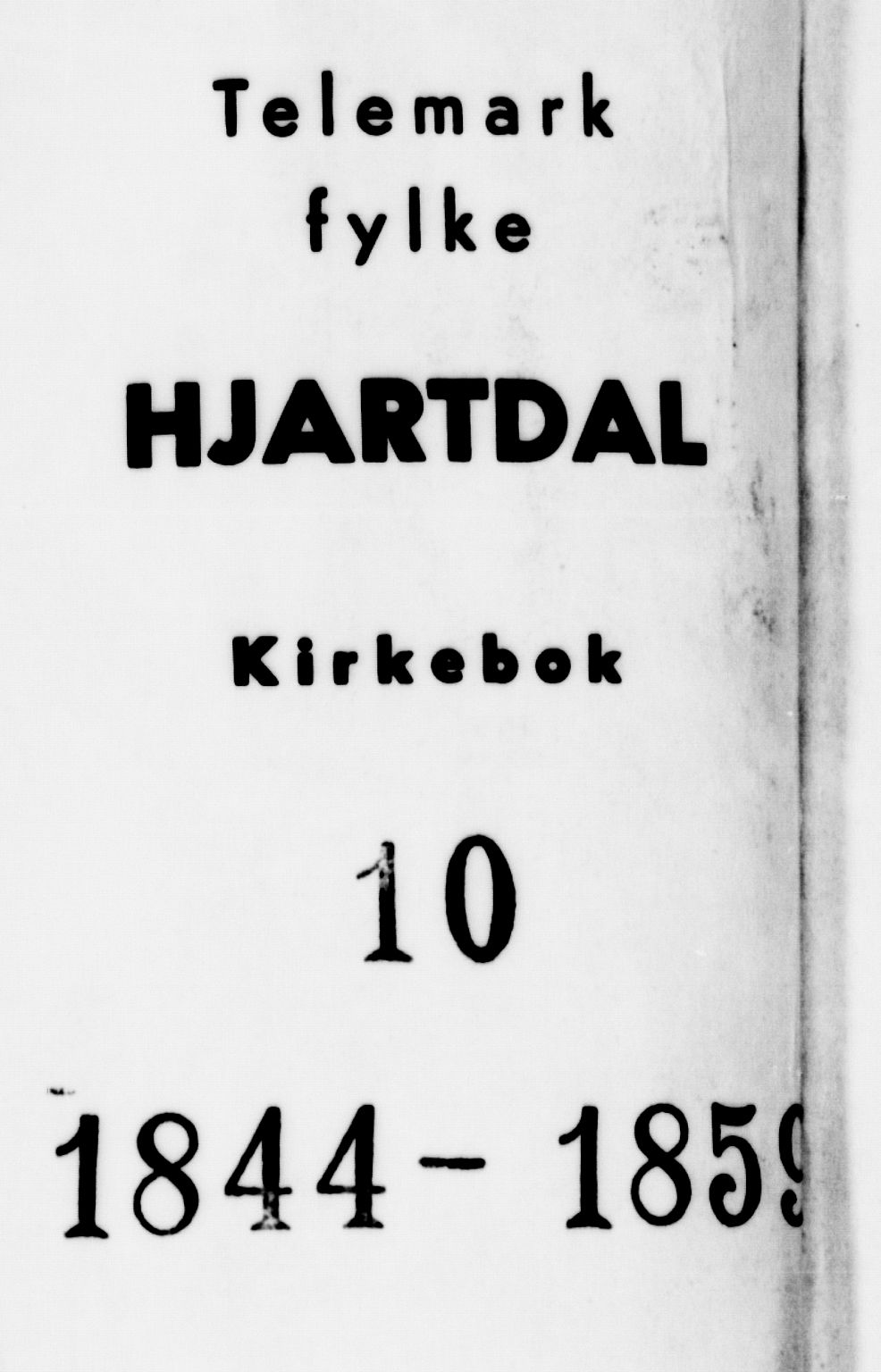 Hjartdal kirkebøker, SAKO/A-270/F/Fa/L0008: Parish register (official) no. I 8, 1844-1859