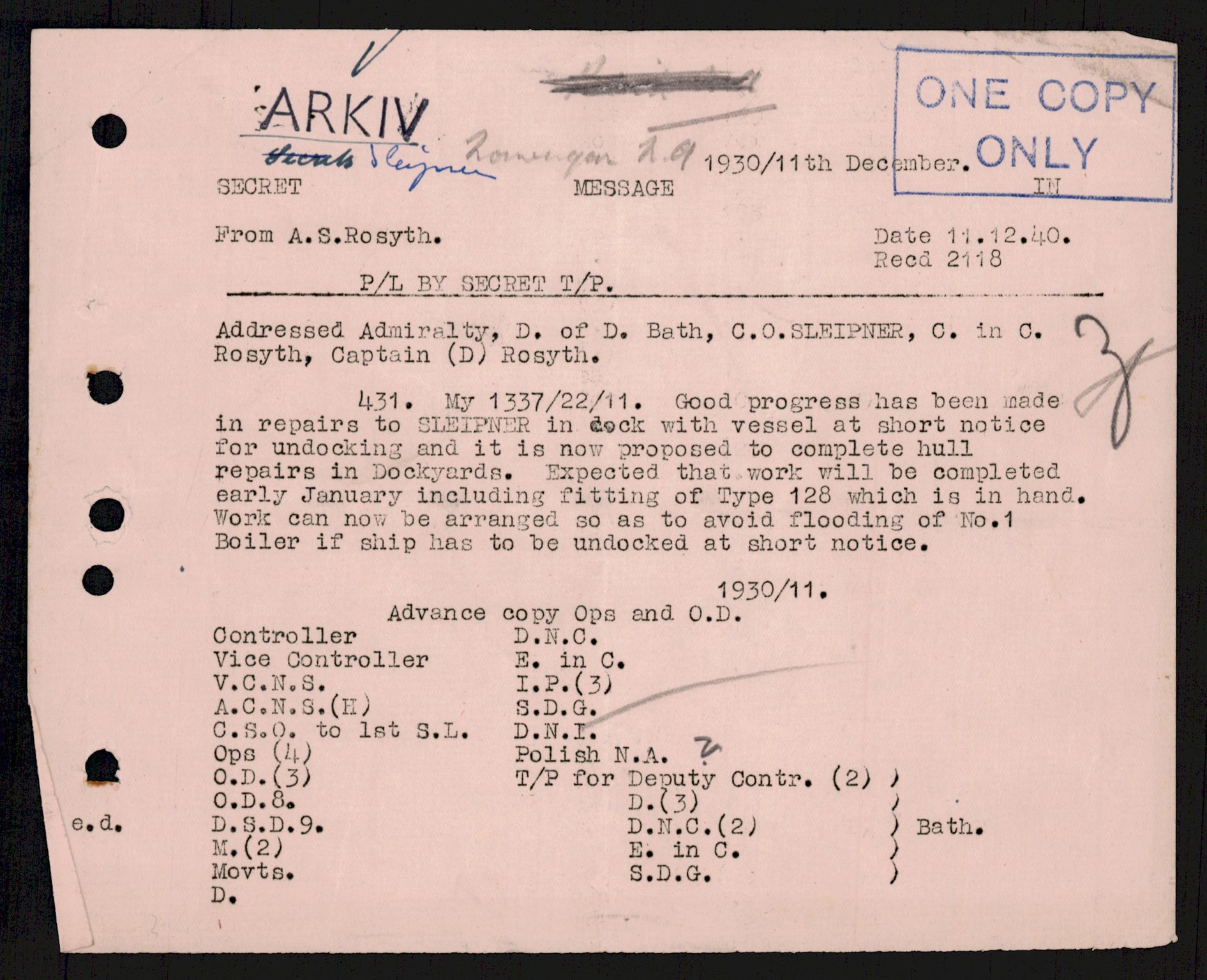 Forsvaret, Sjøforsvarets overkommando, AV/RA-RAFA-2035/D/Dc/L0193: --, 1940-1951, p. 721