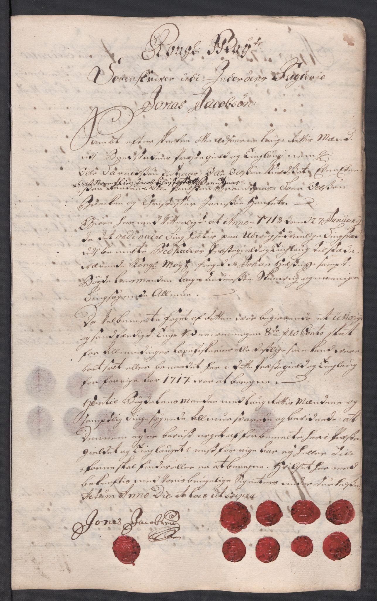 Rentekammeret inntil 1814, Reviderte regnskaper, Fogderegnskap, RA/EA-4092/R63/L4325: Fogderegnskap Inderøy, 1717, p. 148