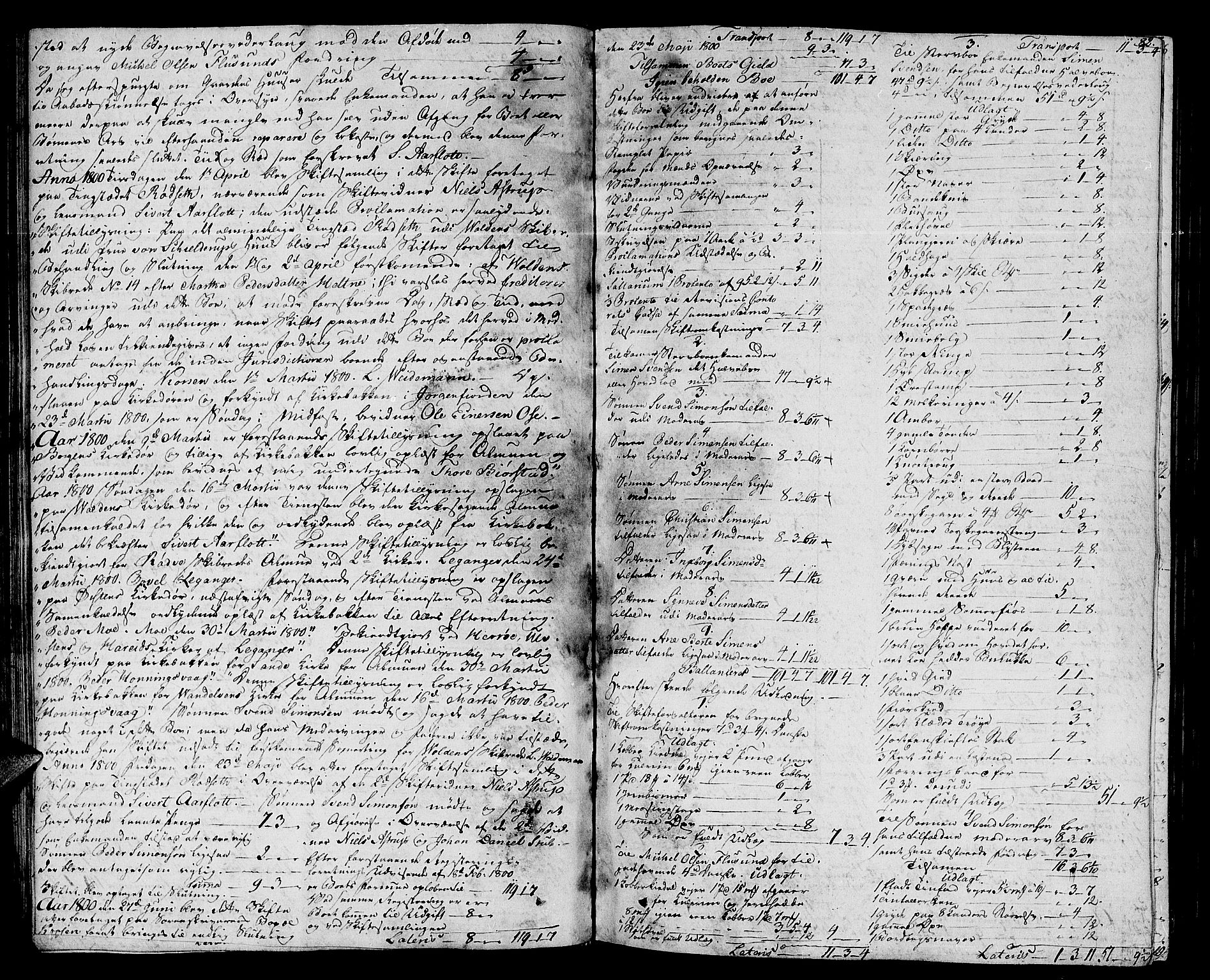 Søre Sunnmøre sorenskriveri, AV/SAT-A-4122/1/3/3A/L0001: Skifte- / Skifteutloddings- / Skifteslutningsprotokollar, 1799-1806, p. 81b-82a