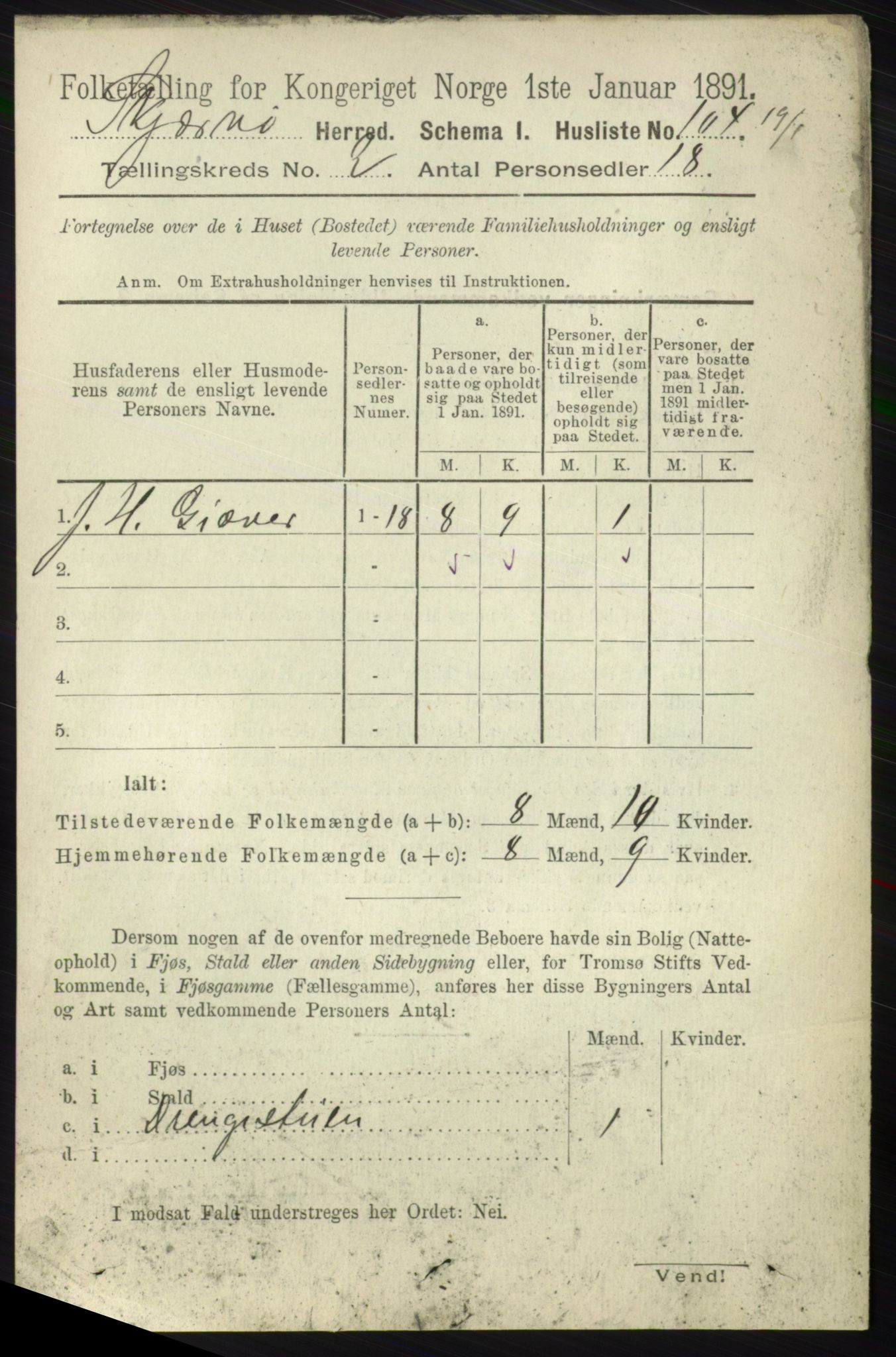 RA, 1891 census for 1941 Skjervøy, 1891, p. 1021