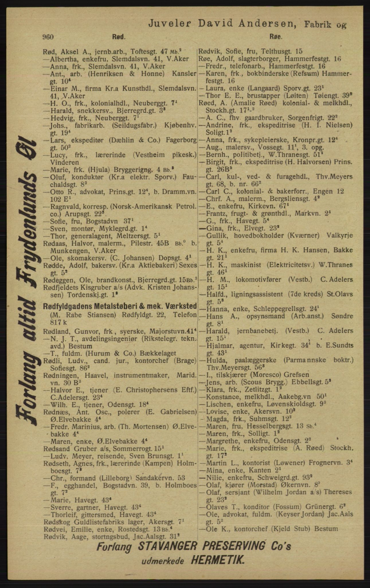 Kristiania/Oslo adressebok, PUBL/-, 1913, p. 972
