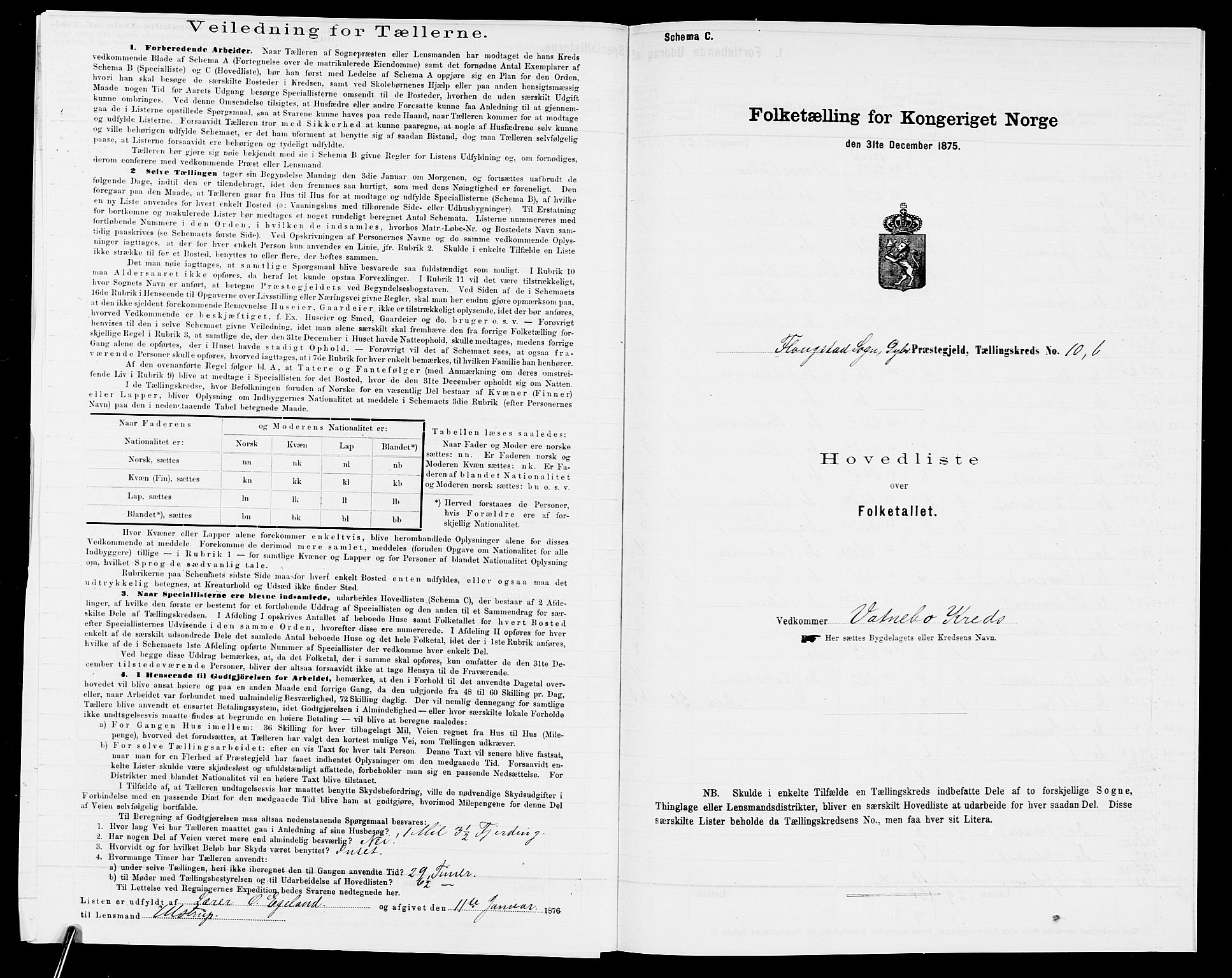 SAK, 1875 census for 0915P Dypvåg, 1875, p. 51