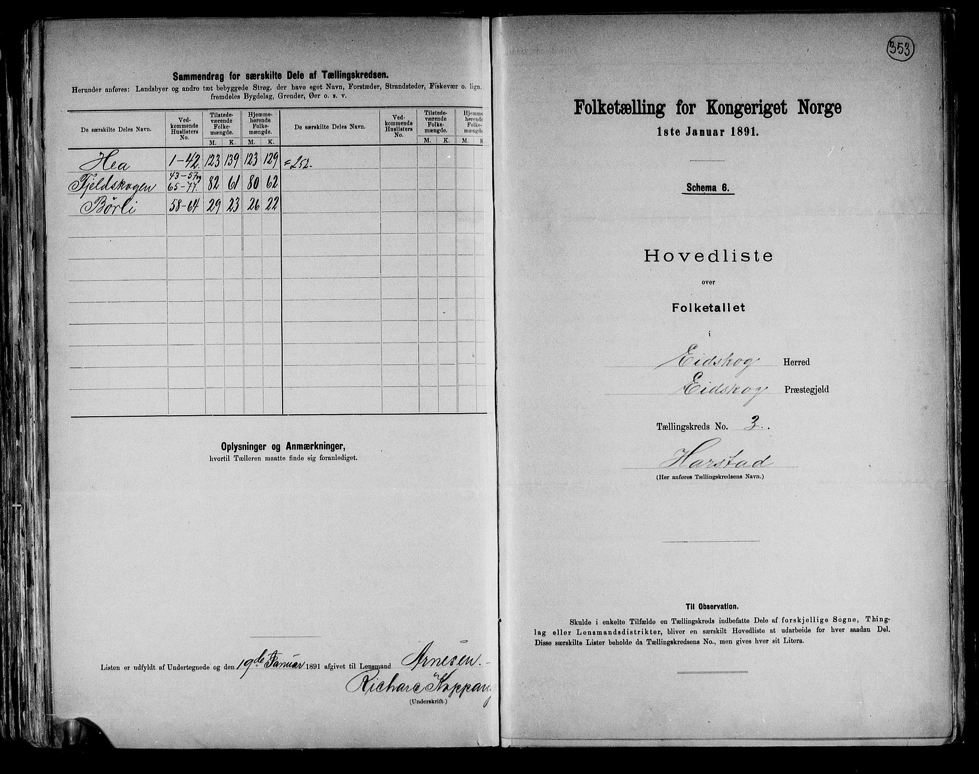 RA, 1891 census for 0420 Eidskog, 1891, p. 9