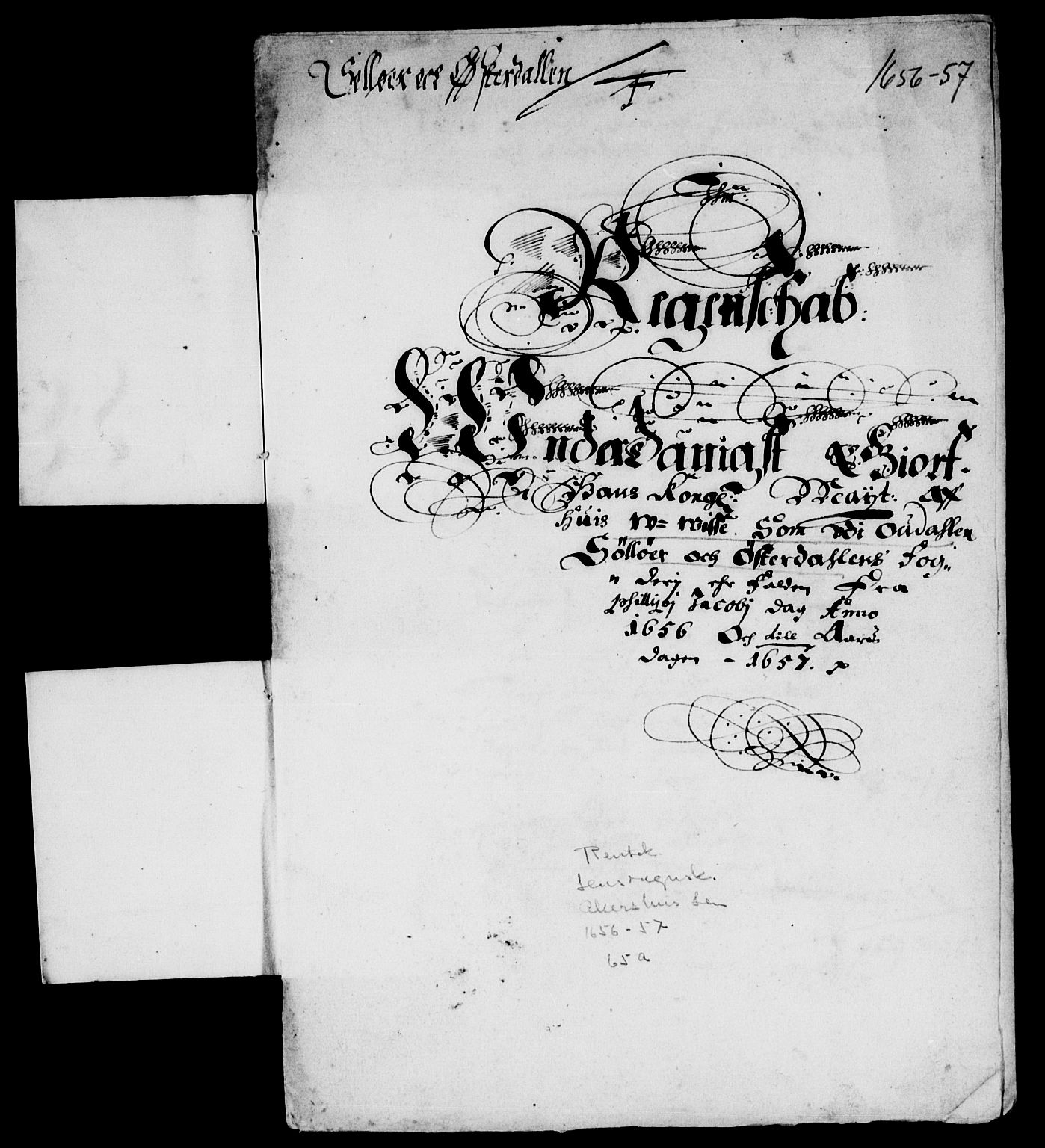 Rentekammeret inntil 1814, Reviderte regnskaper, Lensregnskaper, AV/RA-EA-5023/R/Rb/Rba/L0235: Akershus len, 1651-1657