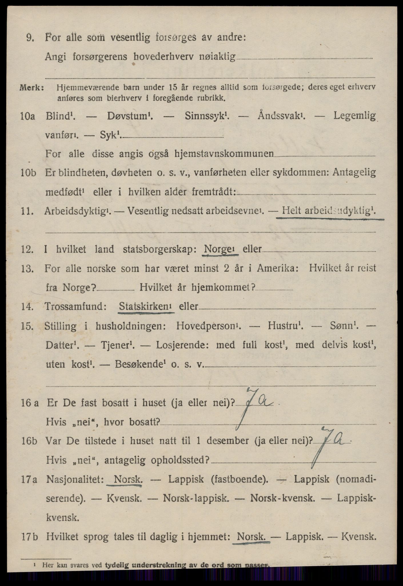 SAT, 1920 census for Fillan, 1920, p. 595