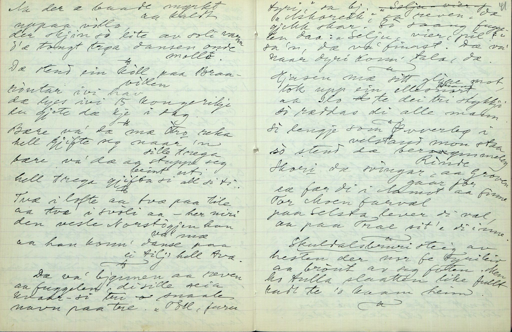 Rikard Berge, TEMU/TGM-A-1003/F/L0007/0033: 251-299 / 283 Rauland, Åmotsdal, Mo, Tørdal. Oppskrifter, 1918, p. 40-41