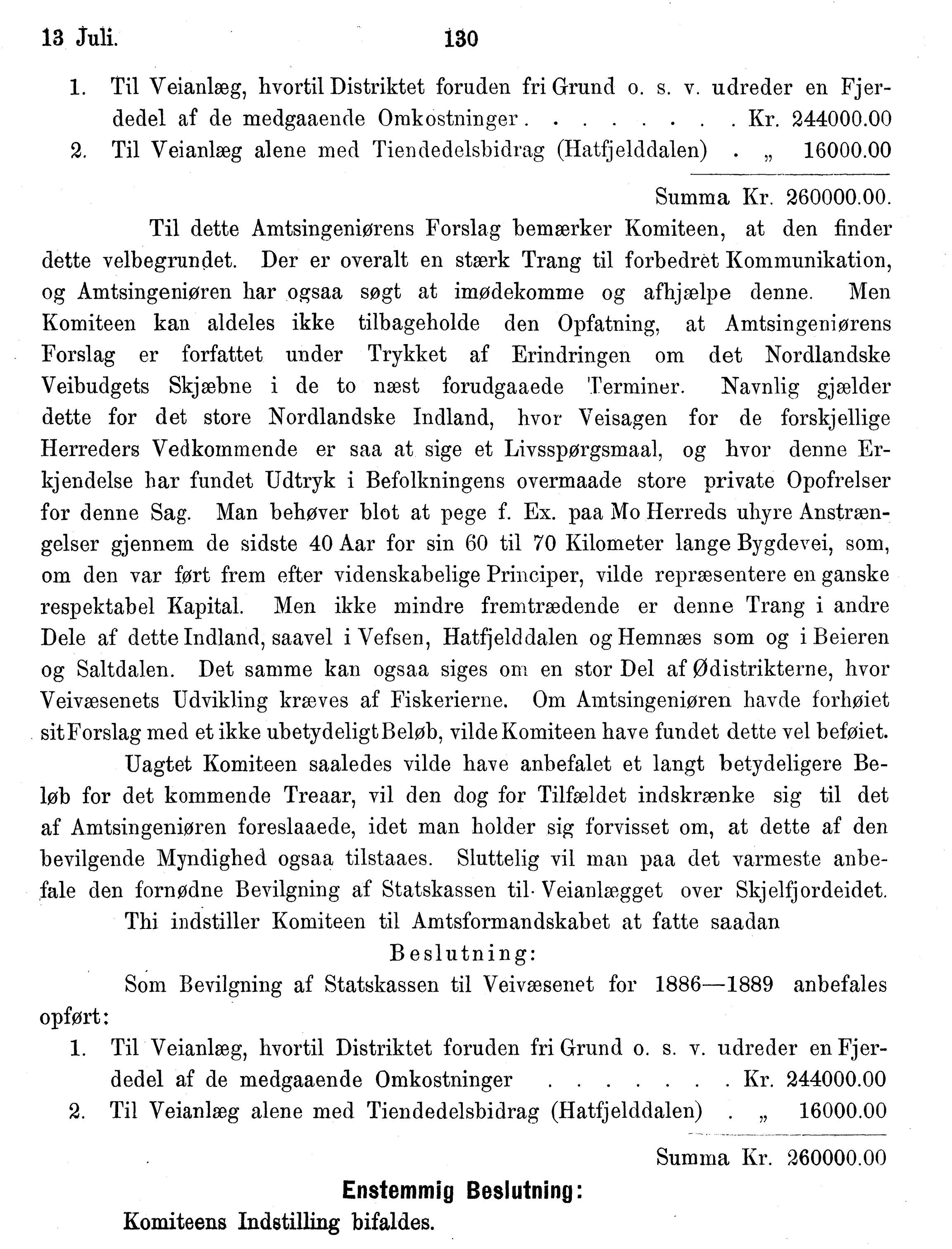 Nordland Fylkeskommune. Fylkestinget, AIN/NFK-17/176/A/Ac/L0014: Fylkestingsforhandlinger 1881-1885, 1881-1885