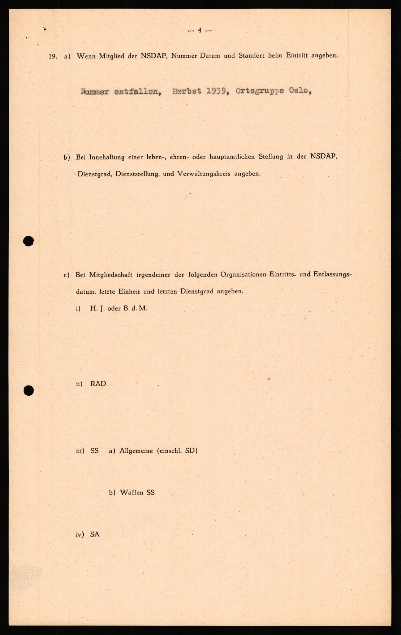 Forsvaret, Forsvarets overkommando II, AV/RA-RAFA-3915/D/Db/L0027: CI Questionaires. Tyske okkupasjonsstyrker i Norge. Tyskere., 1945-1946, p. 273